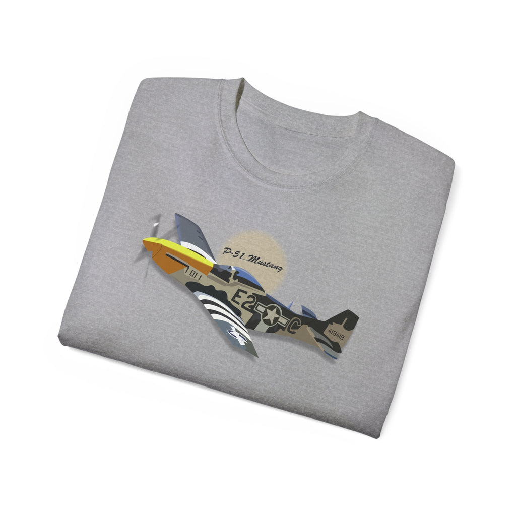 Unisex Ultra Cotton Tee - Army Air Corps P-51 Mustang wo AAC X 300