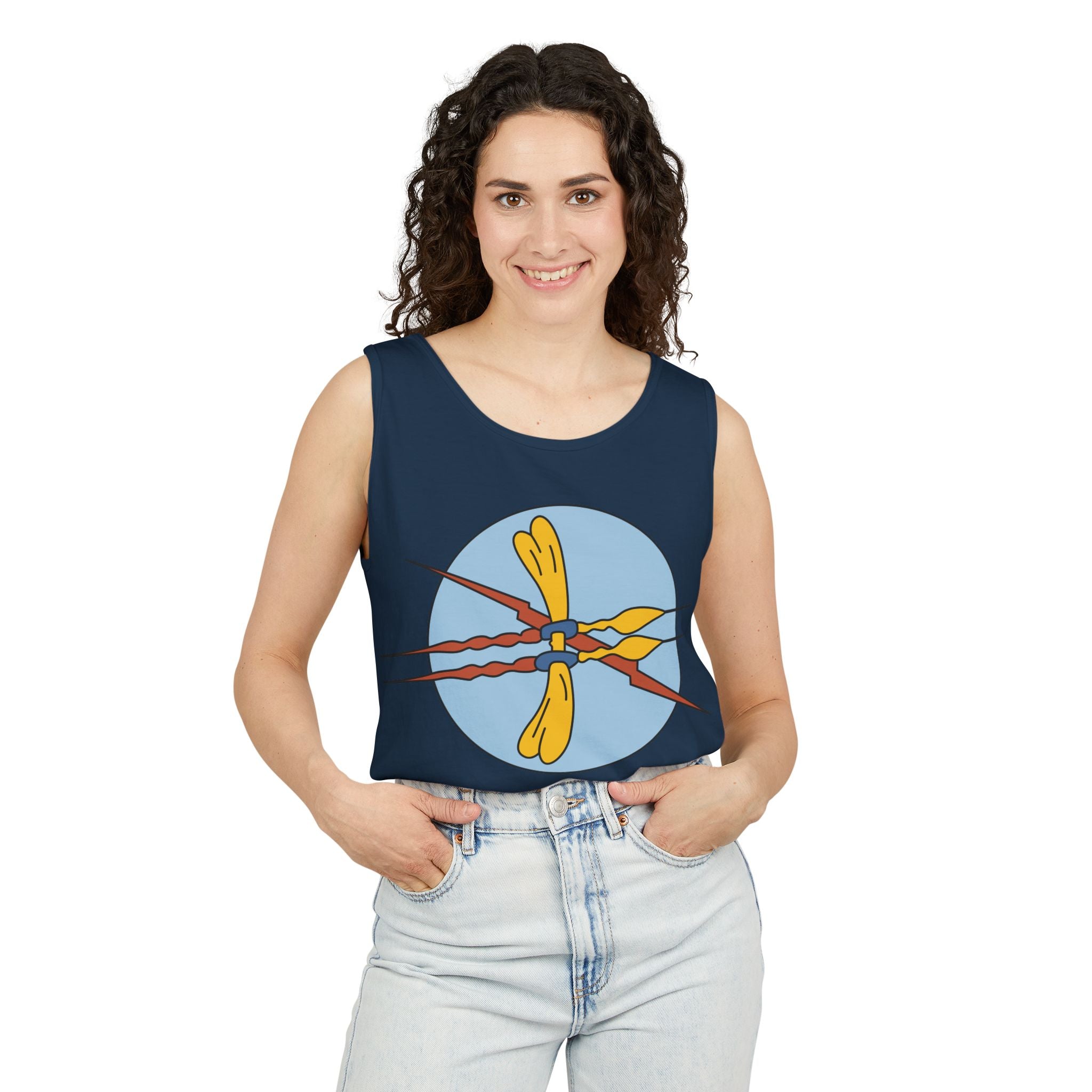 Unisex Garment-Dyed Tank Top - AAC - 332nd Bomb Squadron WWII wo txt X 300