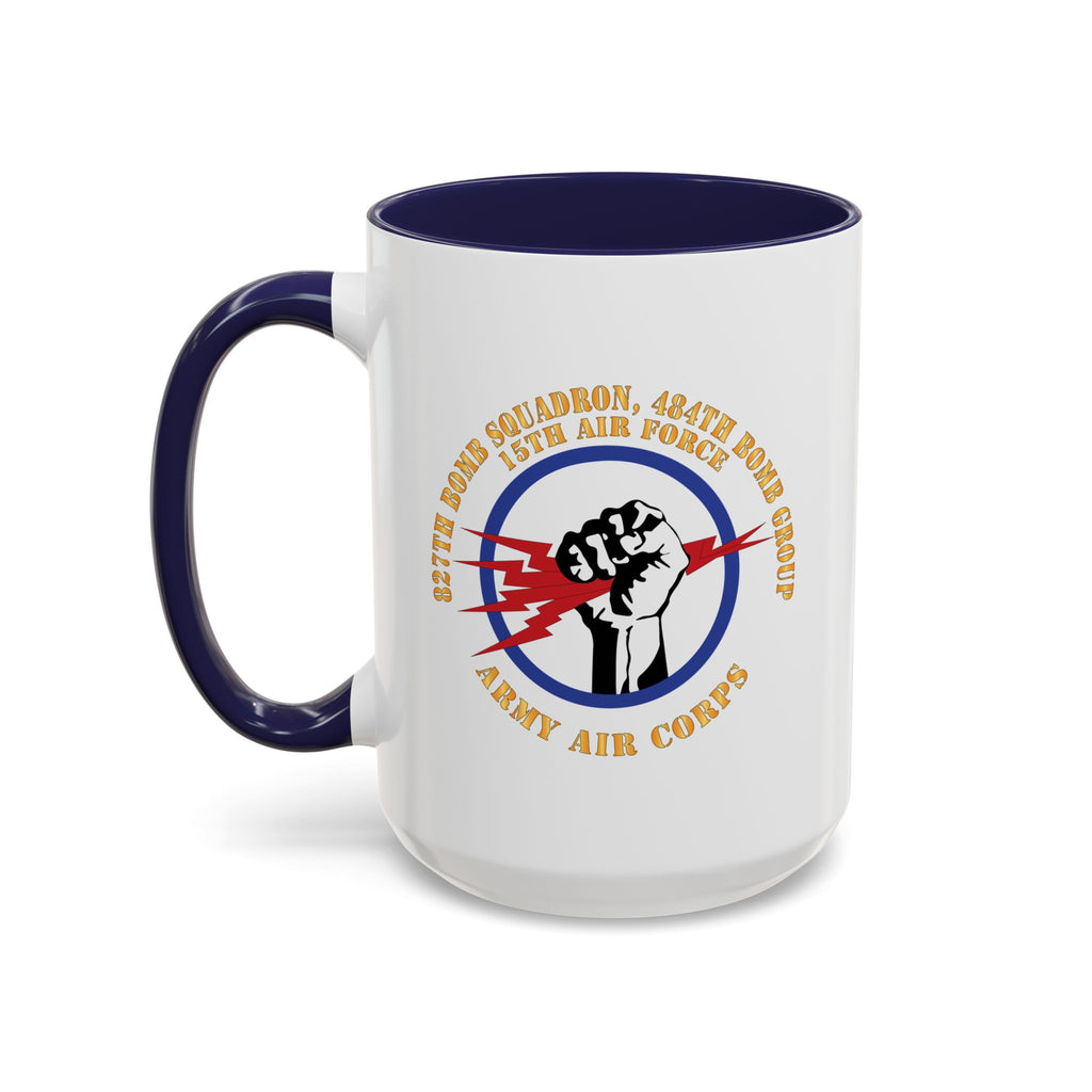 Accent Coffee Mug - AAC - 827th Bomb Squadron, 484th Bomb Group - 15th AAF X 300