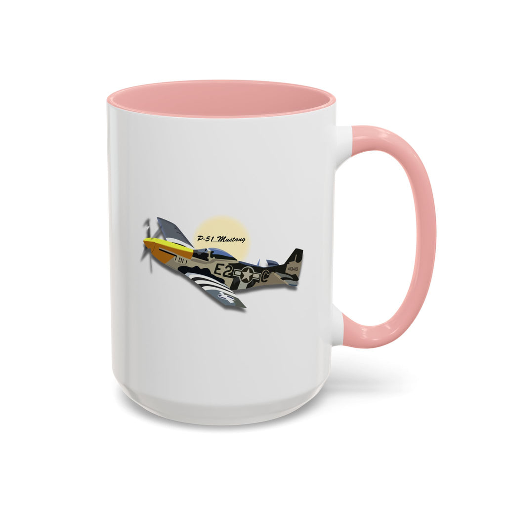 Accent Coffee Mug - Army Air Corps P-51 Mustang wo AAC X 300