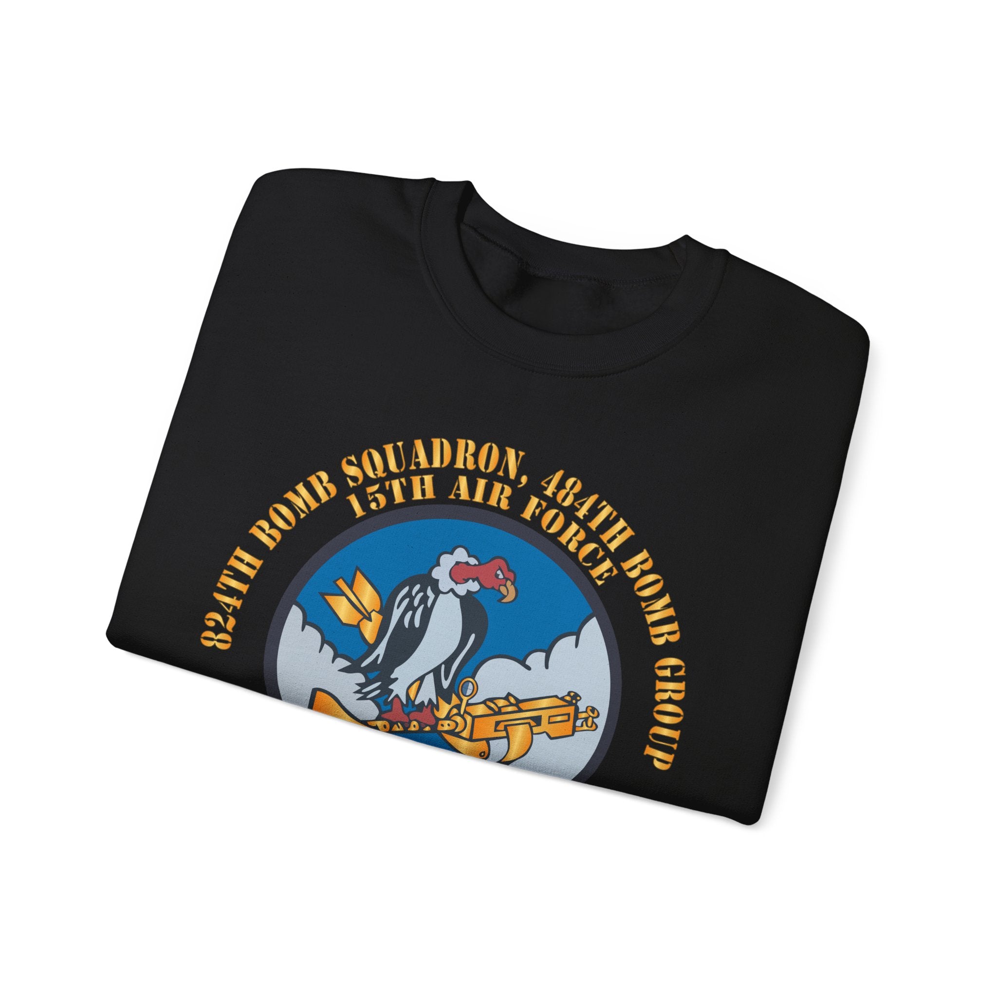 Crewneck Sweatshirt - AAC - 824th Bomb Squadron, 484th Bomb Group - 15th AAF X 300