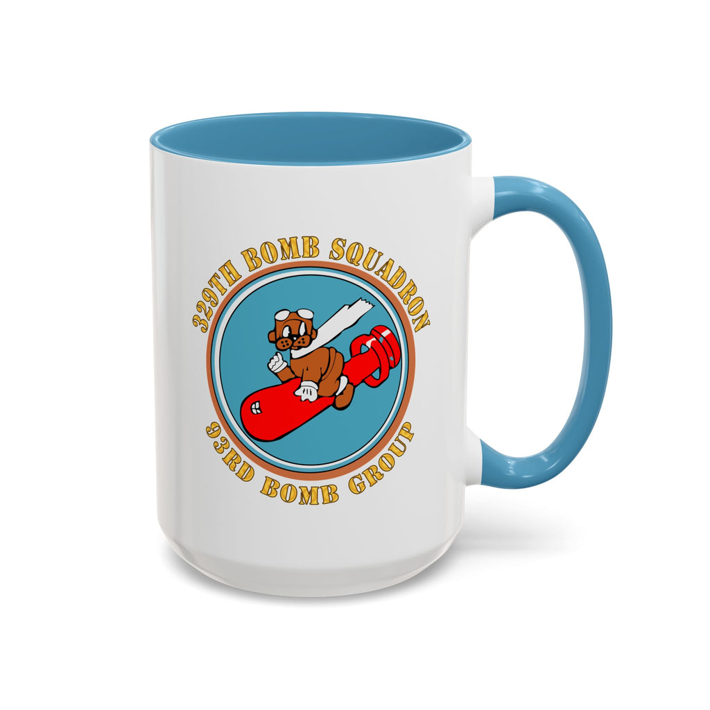 Accent Coffee Mug - AAC - 329th Bomb Squadron,93rd Bomb Group - WWII - USAAF