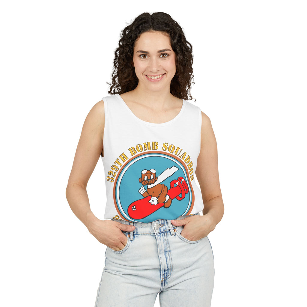 Unisex Garment-Dyed Tank Top - AAC - 329th Bomb Squadron,93rd Bomb Group - WWII - USAAF