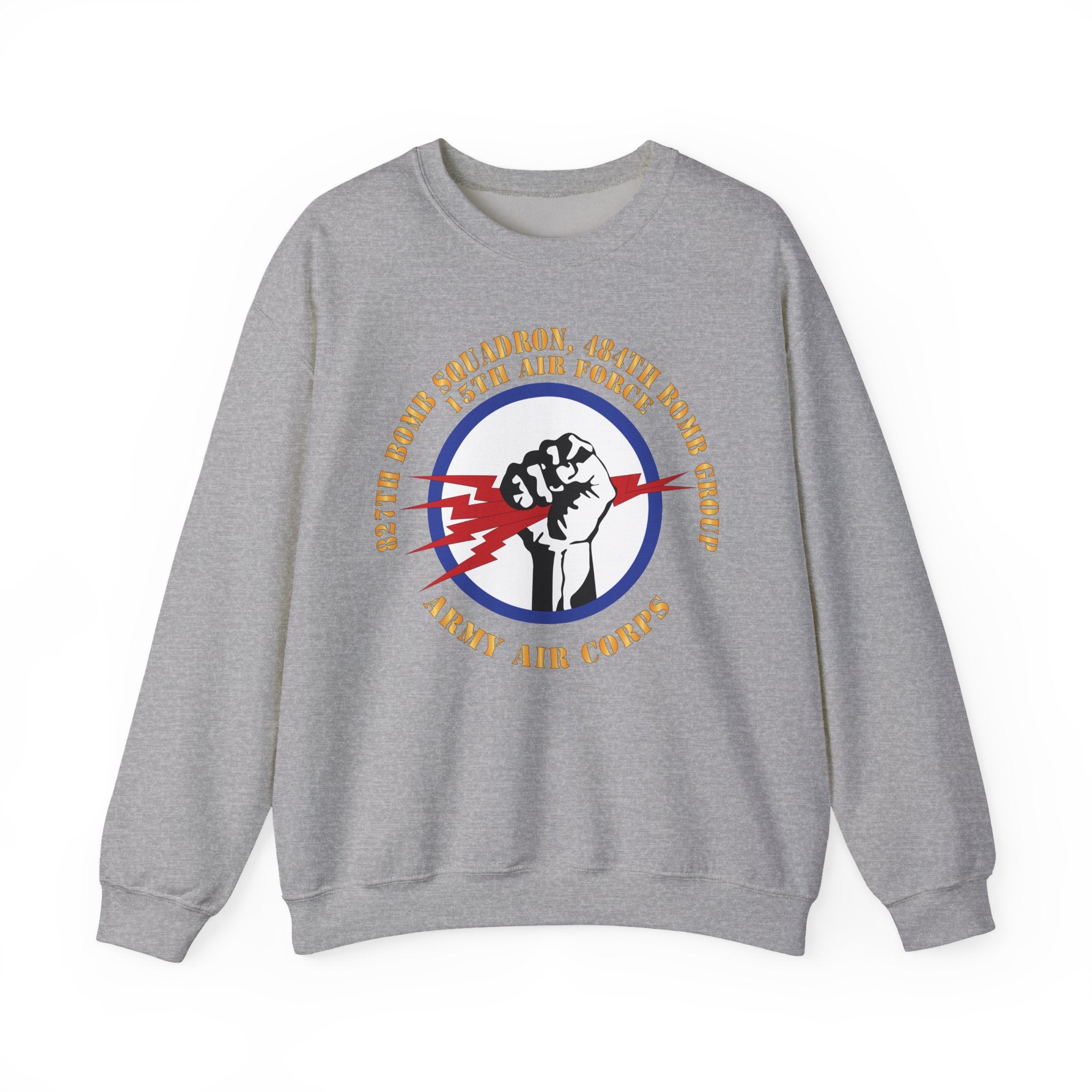 Crewneck Sweatshirt - AAC - 827th Bomb Squadron, 484th Bomb Group - 15th AAF X 300