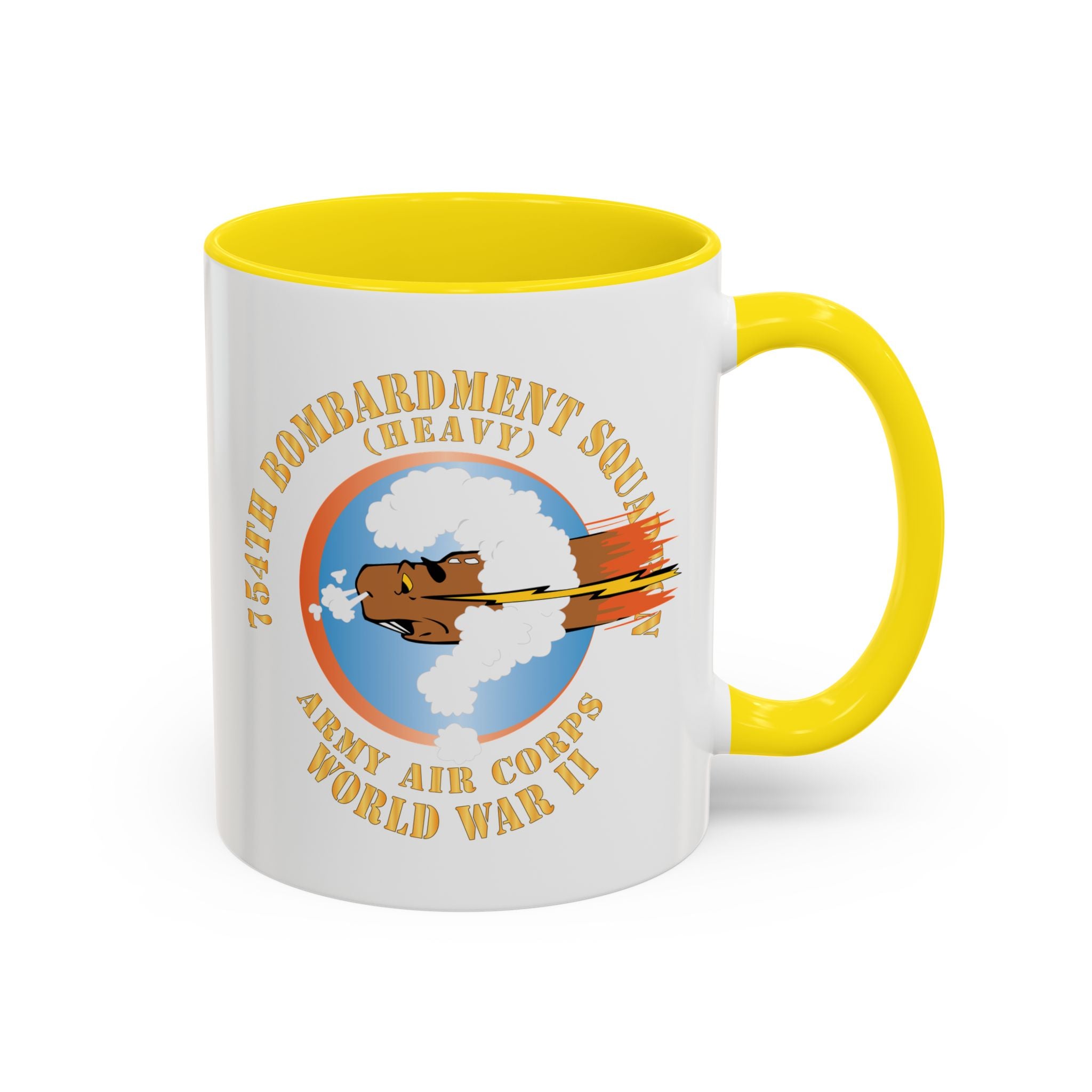 Accent Coffee Mug - AAC - 754th Bombardment Squadron - Army Air Corps - WWII X 300