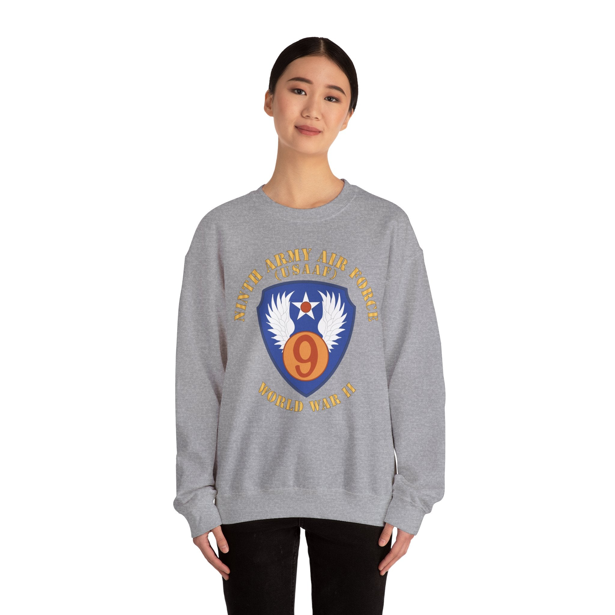Crewneck Sweatshirt - AAC - SSI - 9th Air Force - WWII - USAAF x 300