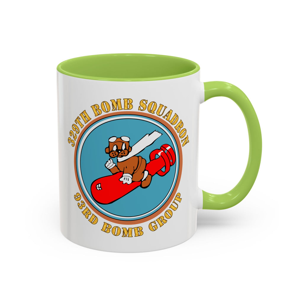 Accent Coffee Mug - AAC - 329th Bomb Squadron,93rd Bomb Group - WWII - USAAF