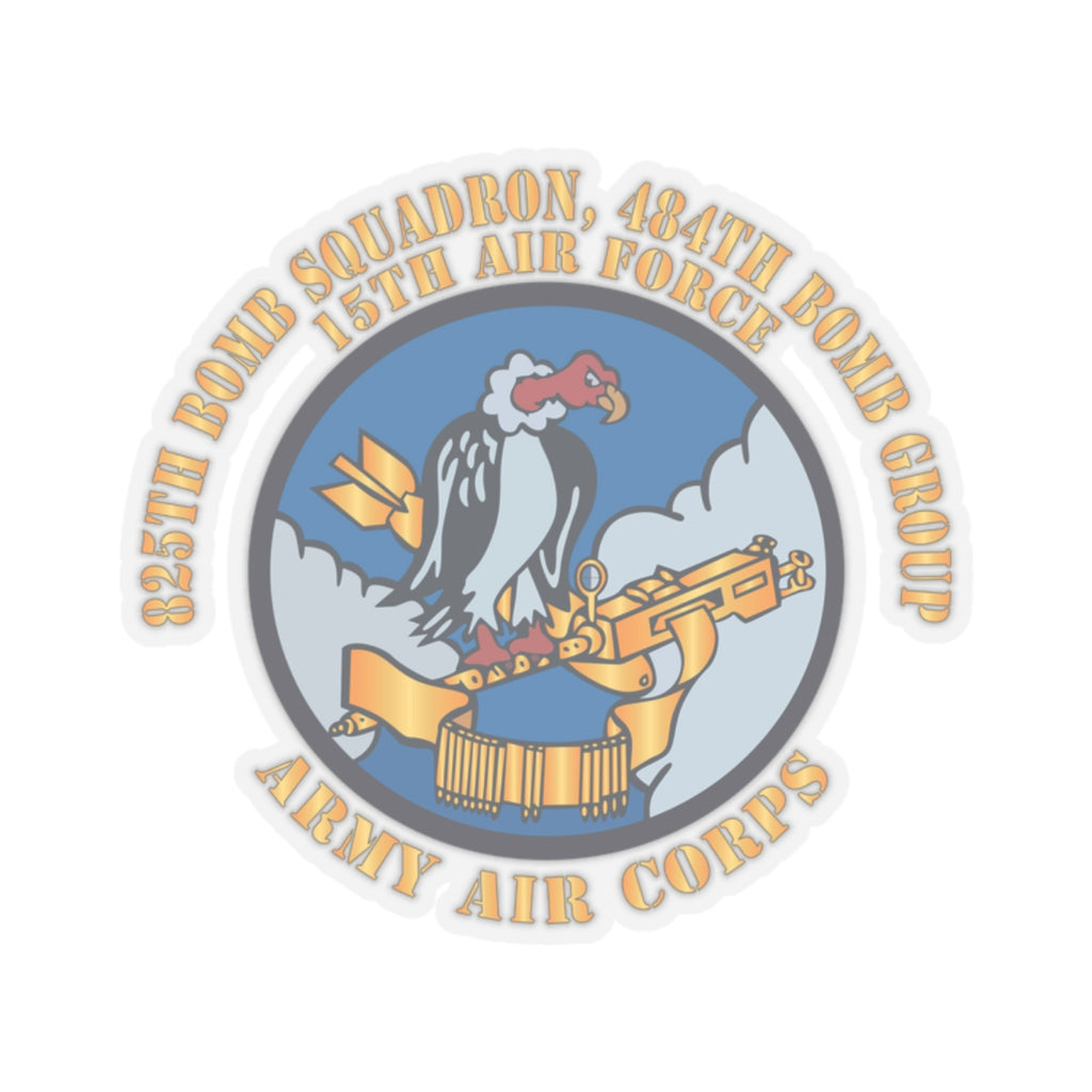 Kiss-Cut Stickers - AAC - 825th Bomb Squadron, 484th Bomb Group - 15th AAF X 300