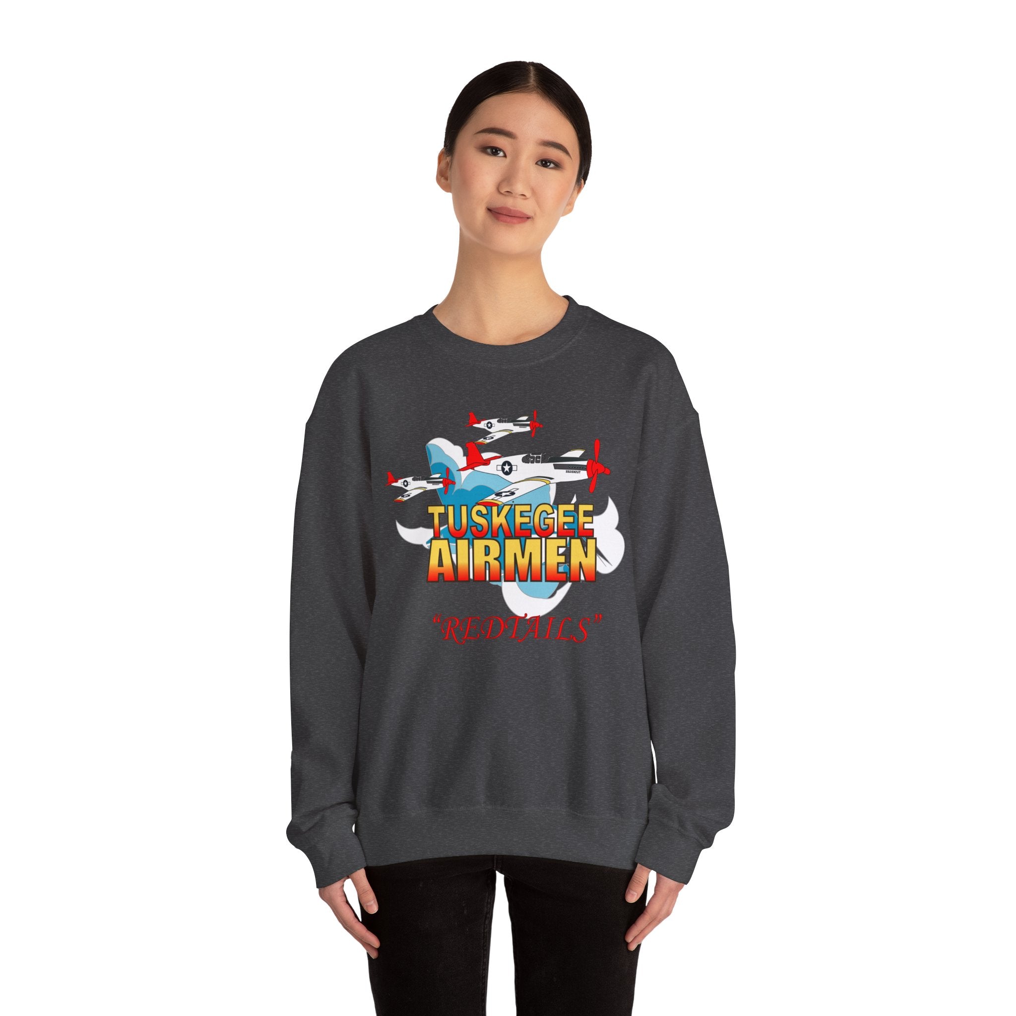 Crewneck Sweatshirt - Army Air Corp - Tuskegee Airmen - Redtails - 3AC - X 300