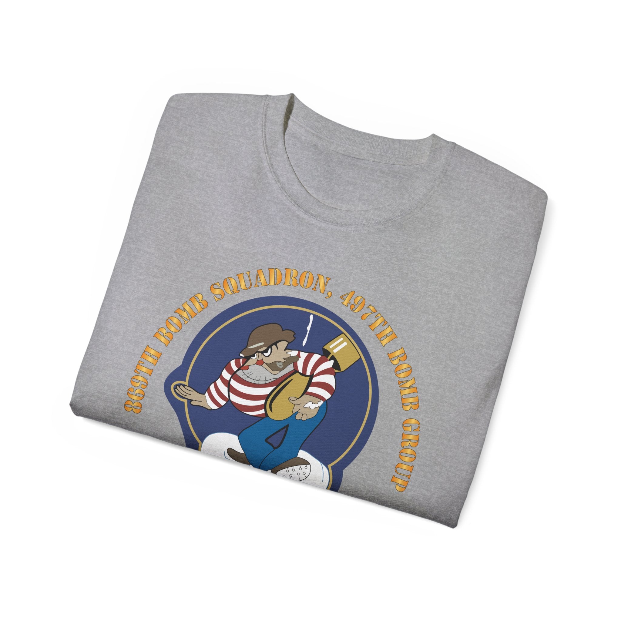 Unisex Ultra Cotton Tee - AAC - 869th Bomb Squadron, 497th Bomb Group X 300
