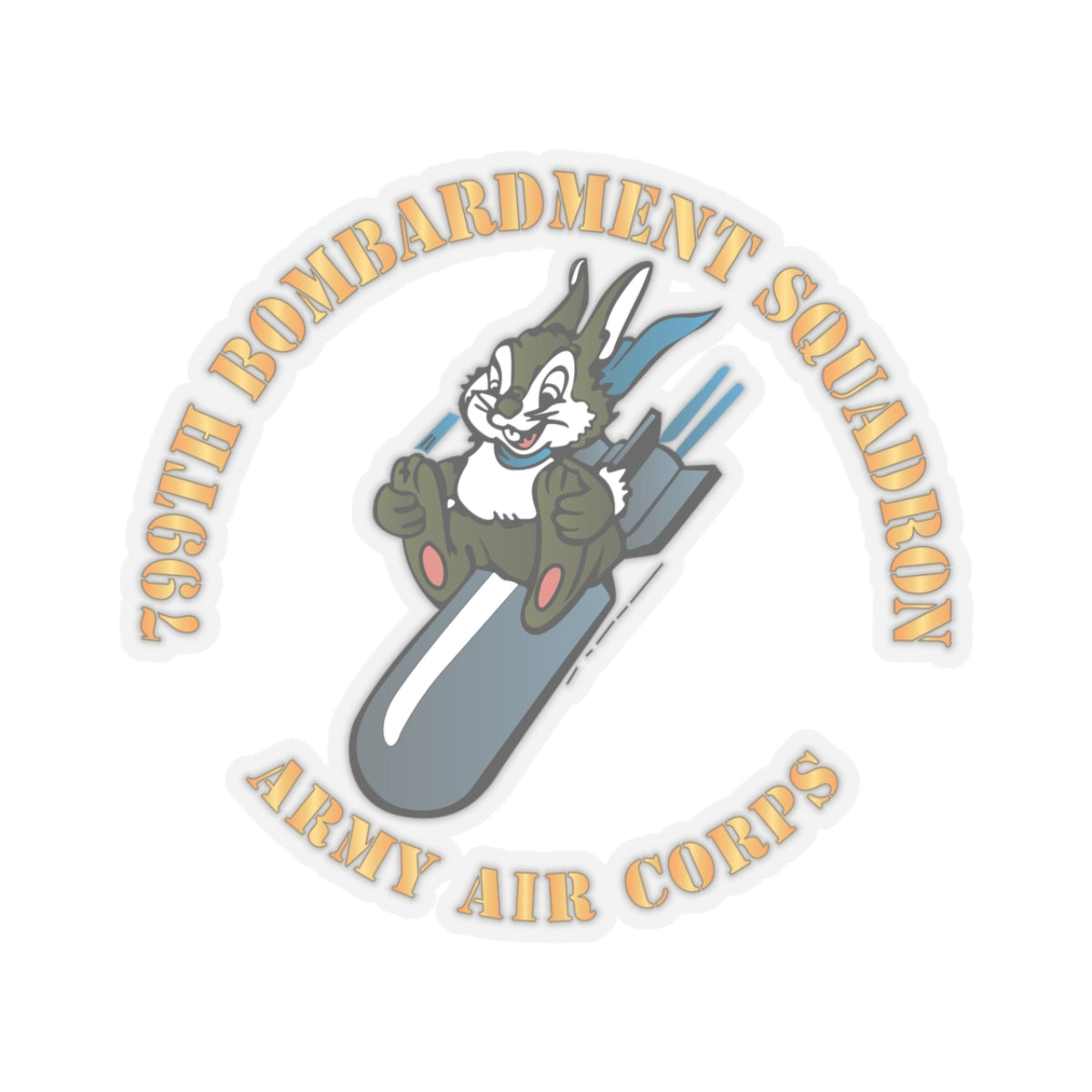 Kiss-Cut Stickers - AAC - 799th Bombardment Squadron X 300
