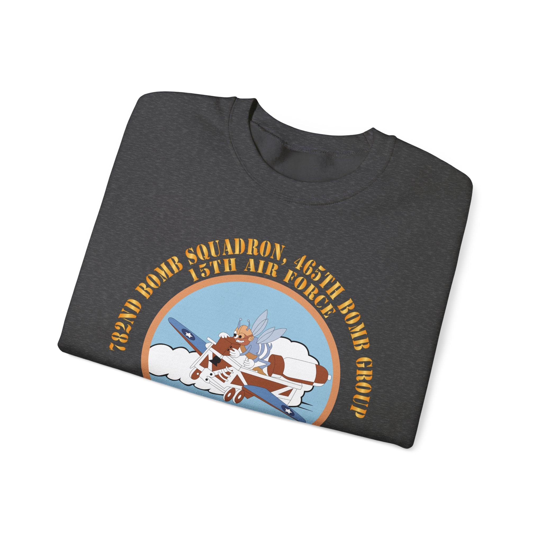 Crewneck Sweatshirt - AAC - 782nd Bomb Squadron, 465th Bomb Group - 15th AF X 300
