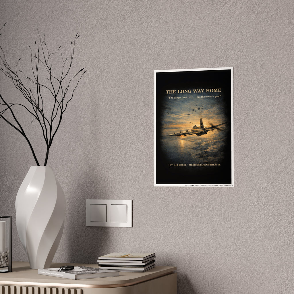 775th Bomb Squadron Vintage Air Force Tribute Poster Print - Gloss Poster - The Long Way Home