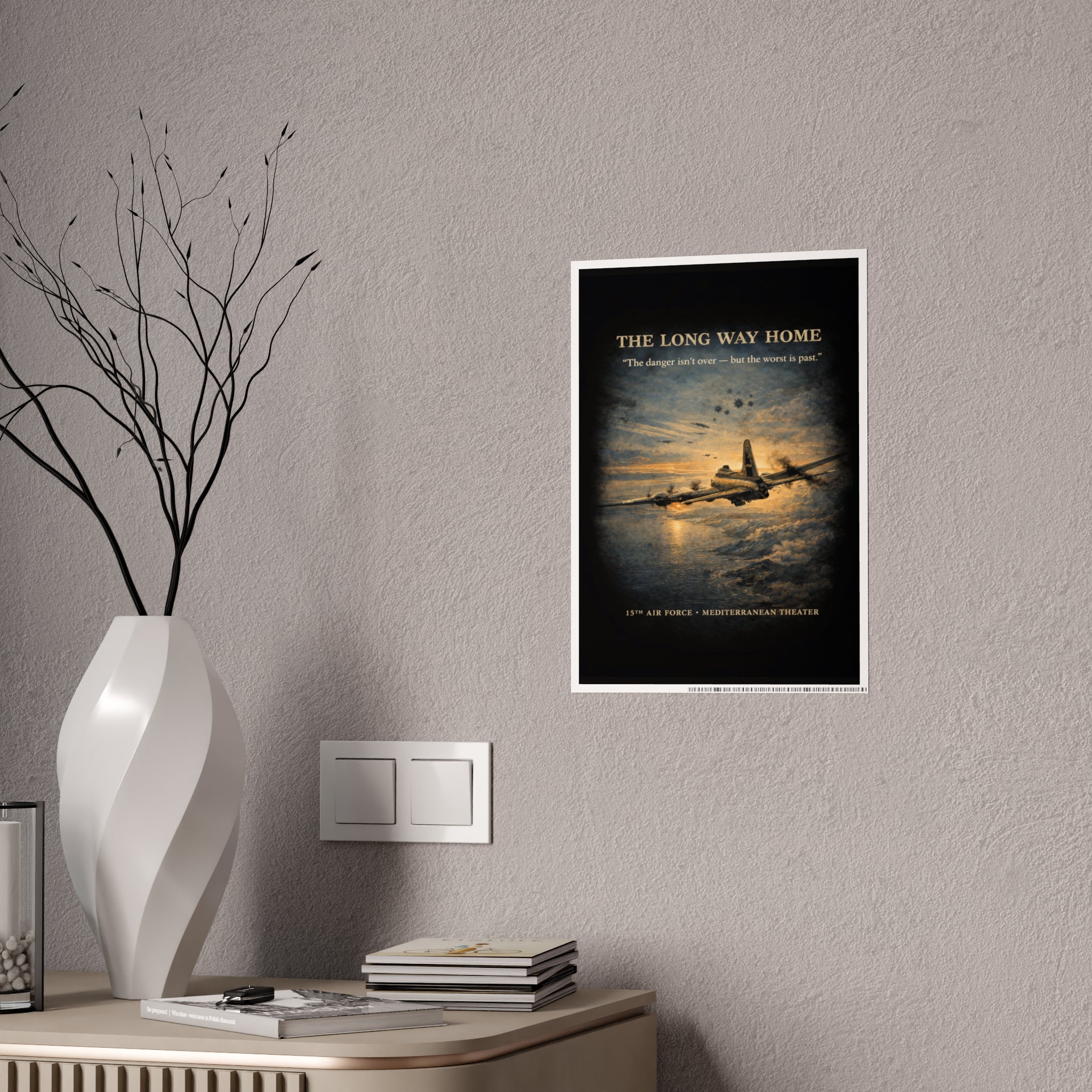 775th Bomb Squadron Vintage Air Force Tribute Poster Print - Gloss Poster - The Long Way Home