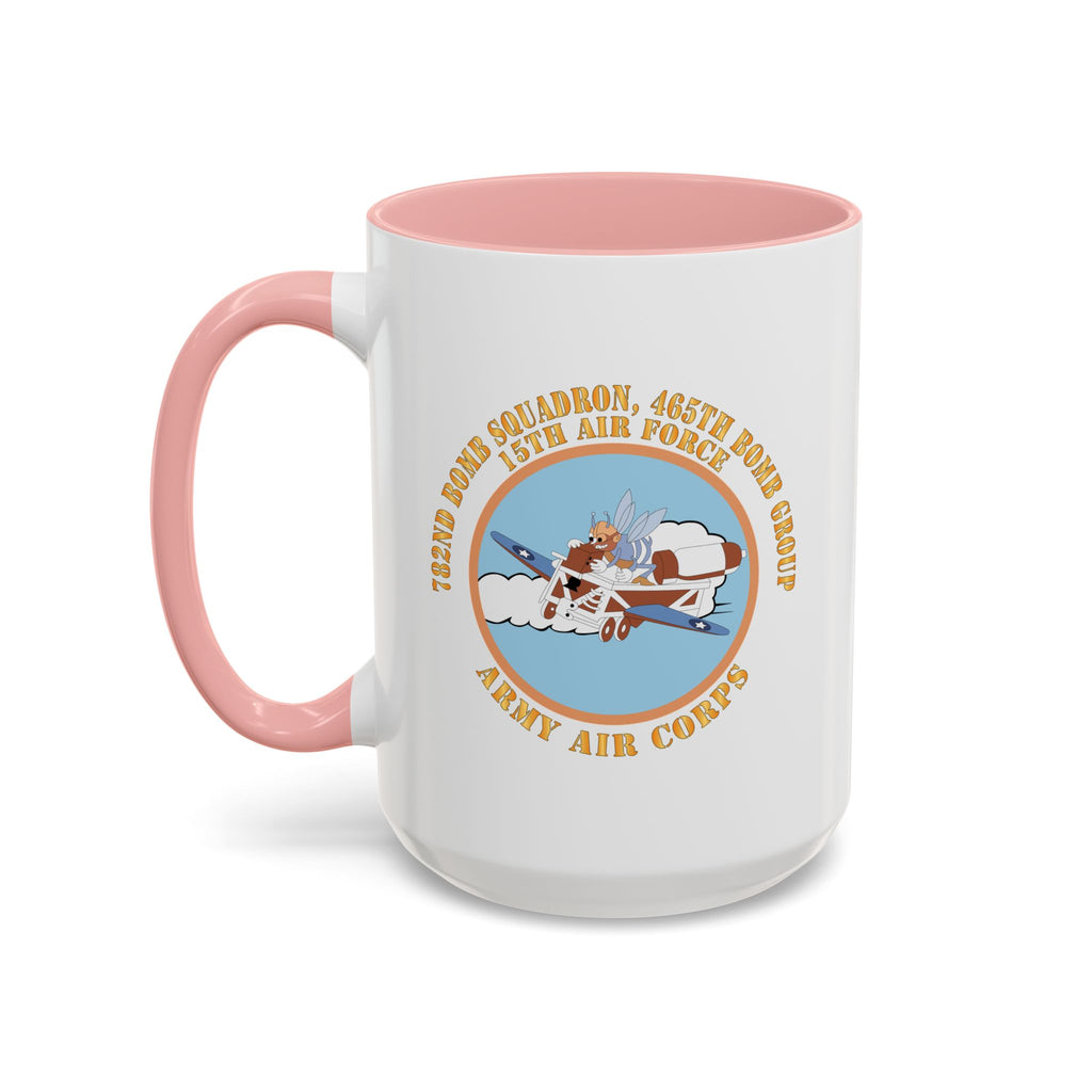 Accent Coffee Mug - AAC - 782nd Bomb Squadron, 465th Bomb Group - 15th AF X 300