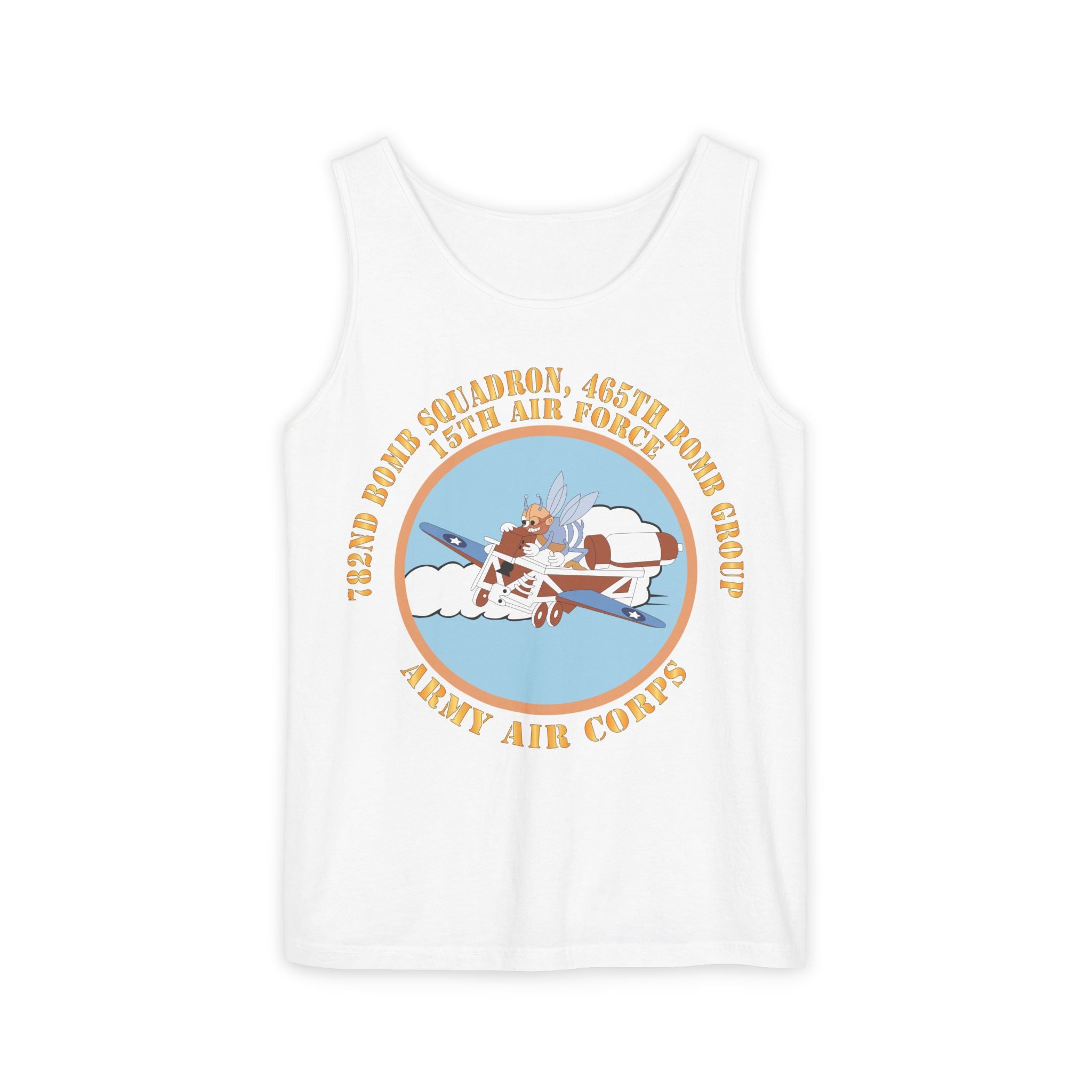 Unisex Garment-Dyed Tank Top - AAC - 782nd Bomb Squadron, 465th Bomb Group - 15th AF X 300