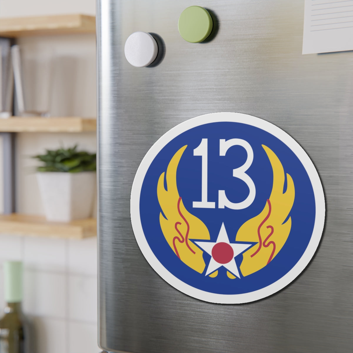 Die-Cut Magnets - AAC - SSI - 13th Air Force wo Txt X 300