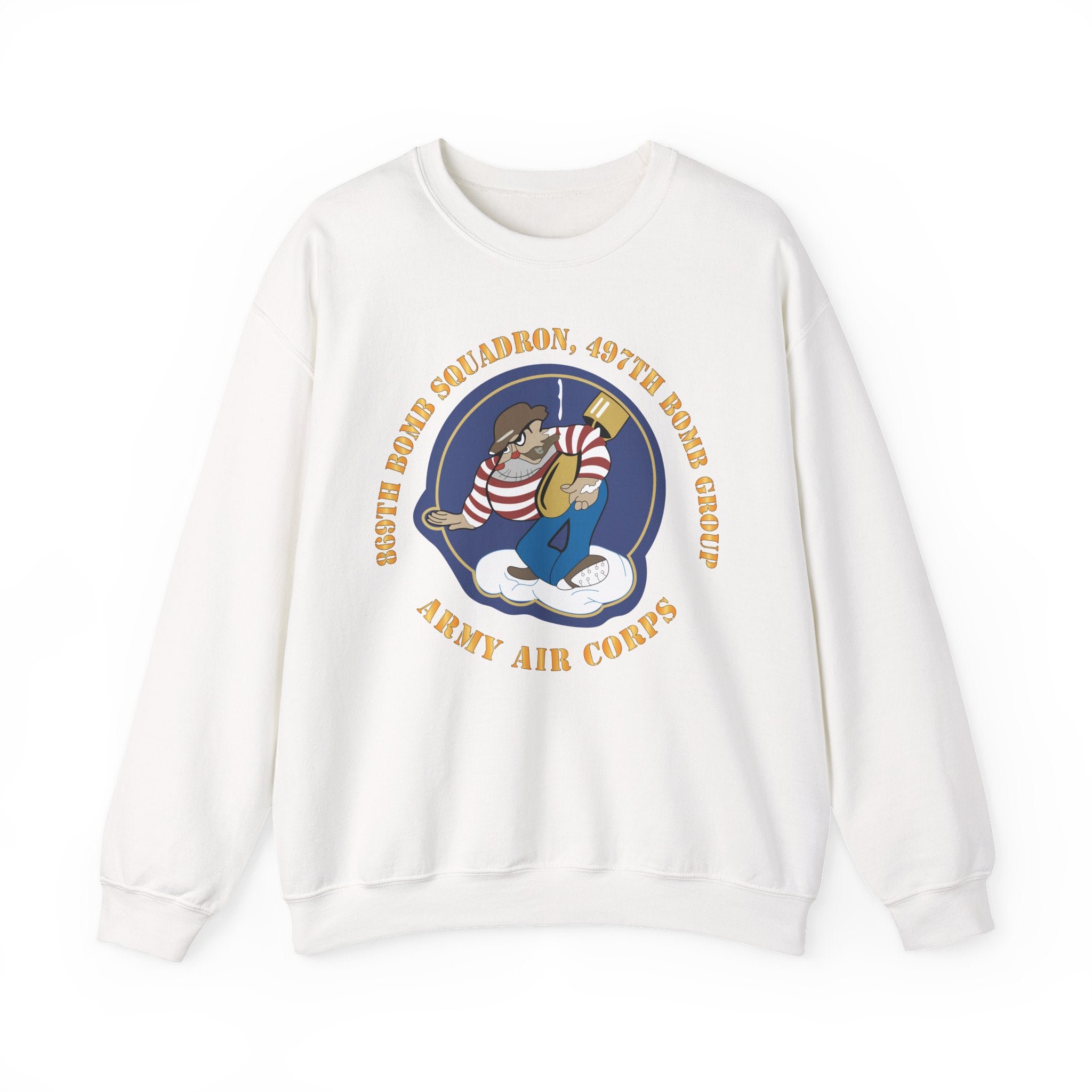 Crewneck Sweatshirt - AAC - 869th Bomb Squadron, 497th Bomb Group X 300