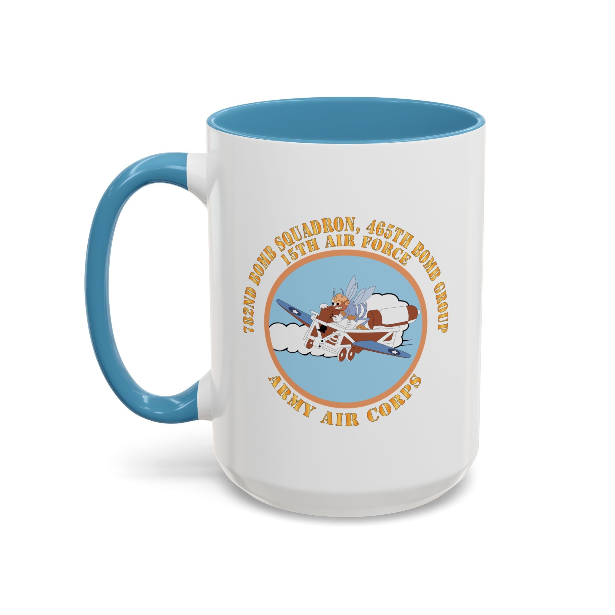 Accent Coffee Mug - AAC - 782nd Bomb Squadron, 465th Bomb Group - 15th AF X 300