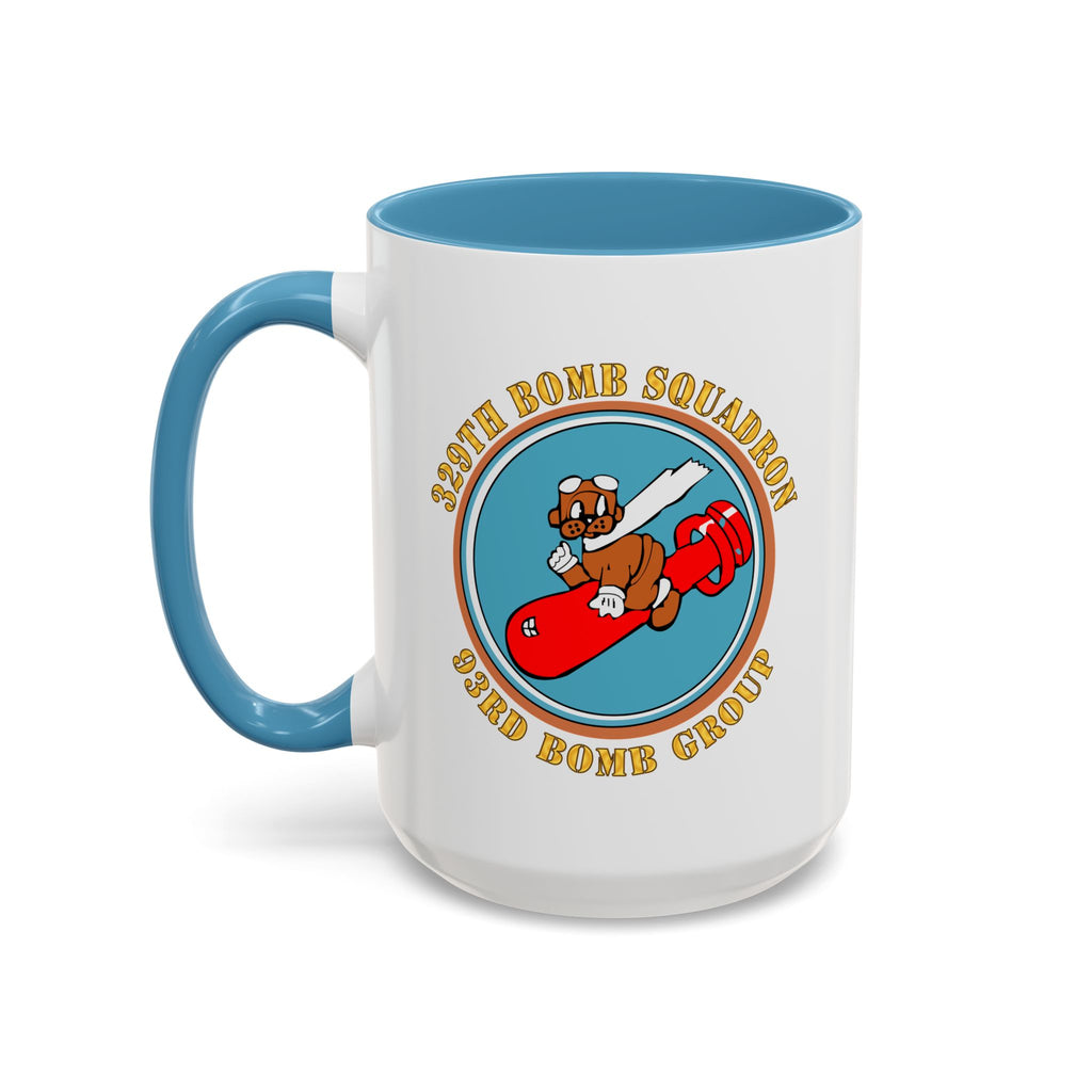 Accent Coffee Mug - AAC - 329th Bomb Squadron,93rd Bomb Group - WWII - USAAF