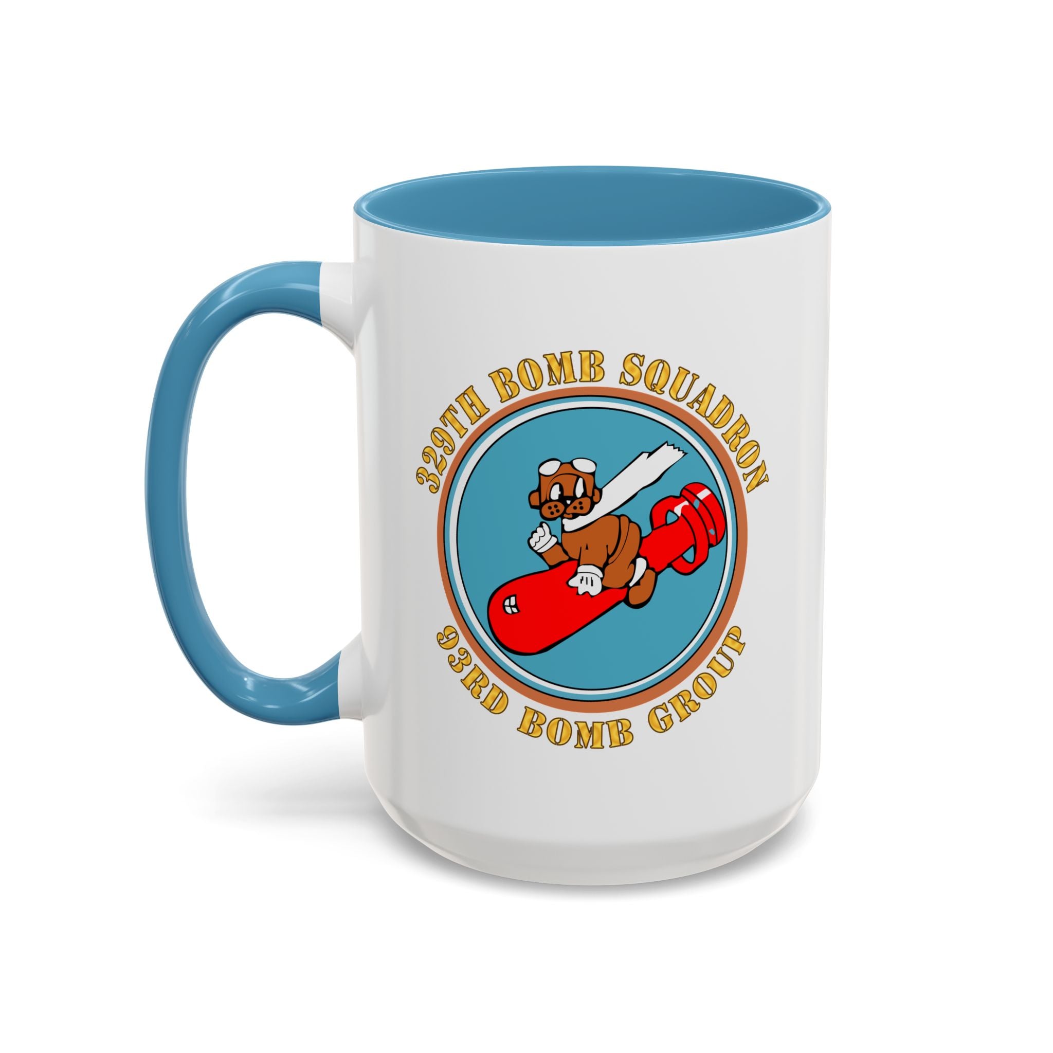 Accent Coffee Mug - AAC - 329th Bomb Squadron,93rd Bomb Group - WWII - USAAF