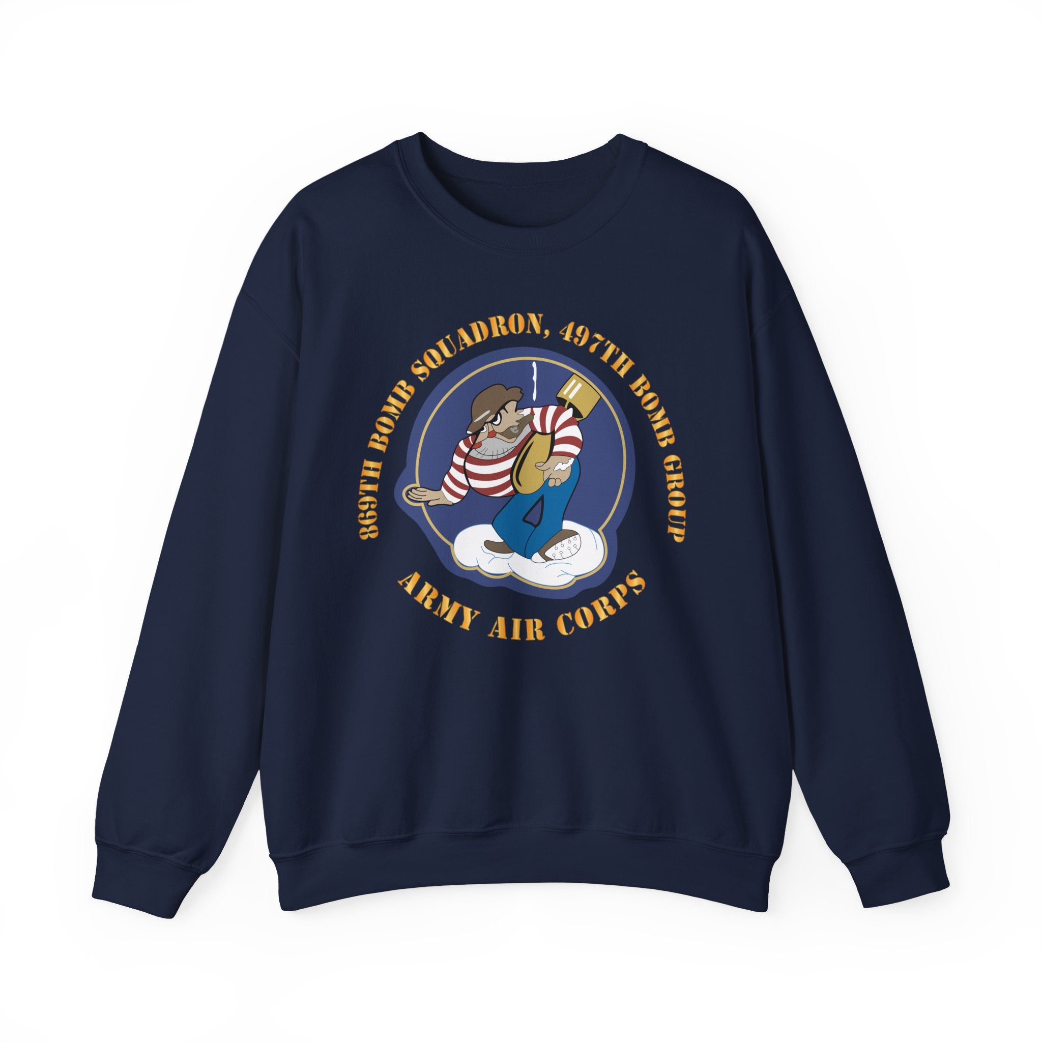 Crewneck Sweatshirt - AAC - 869th Bomb Squadron, 497th Bomb Group X 300