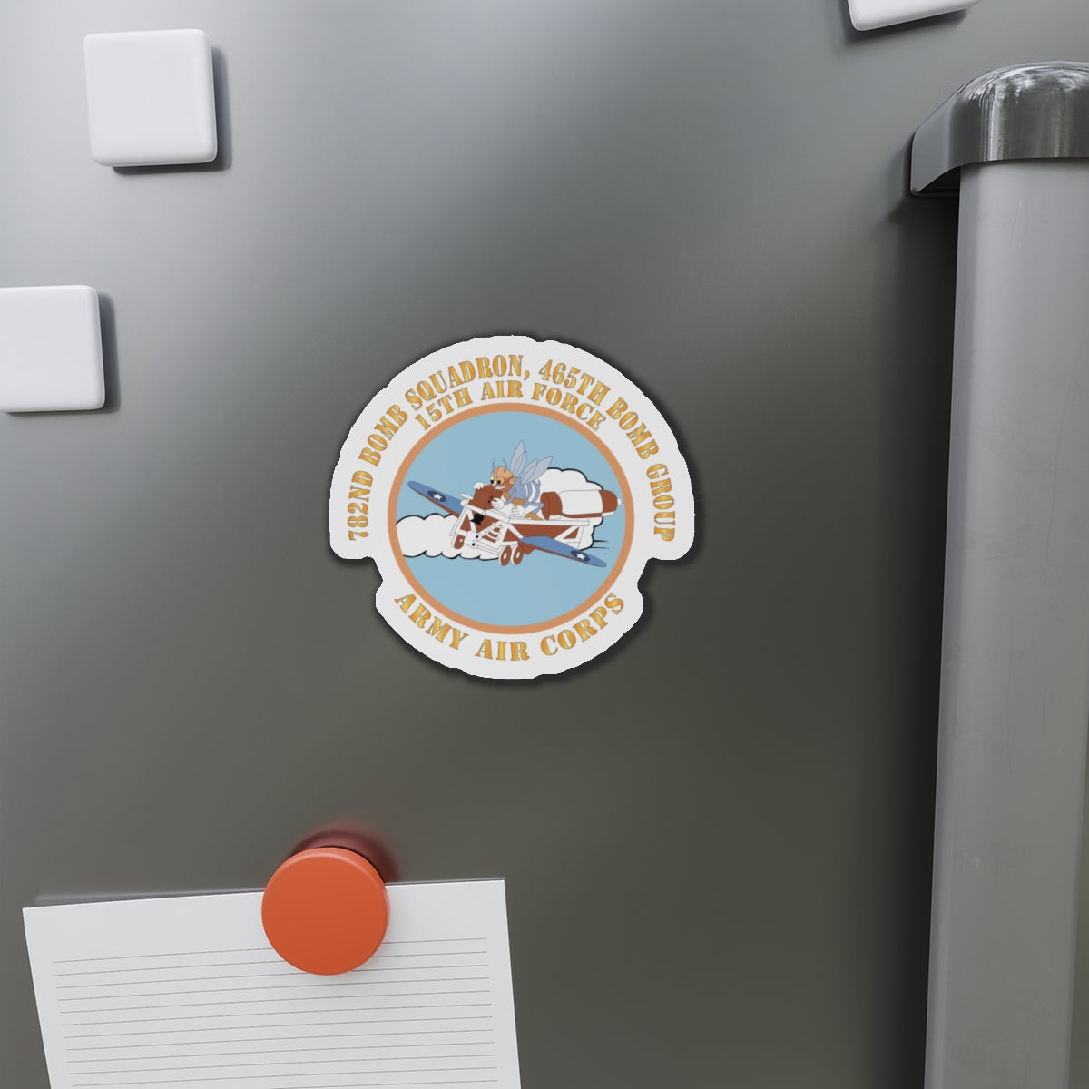 Die-Cut Magnets - AAC - 782nd Bomb Squadron, 465th Bomb Group - 15th AF X 300