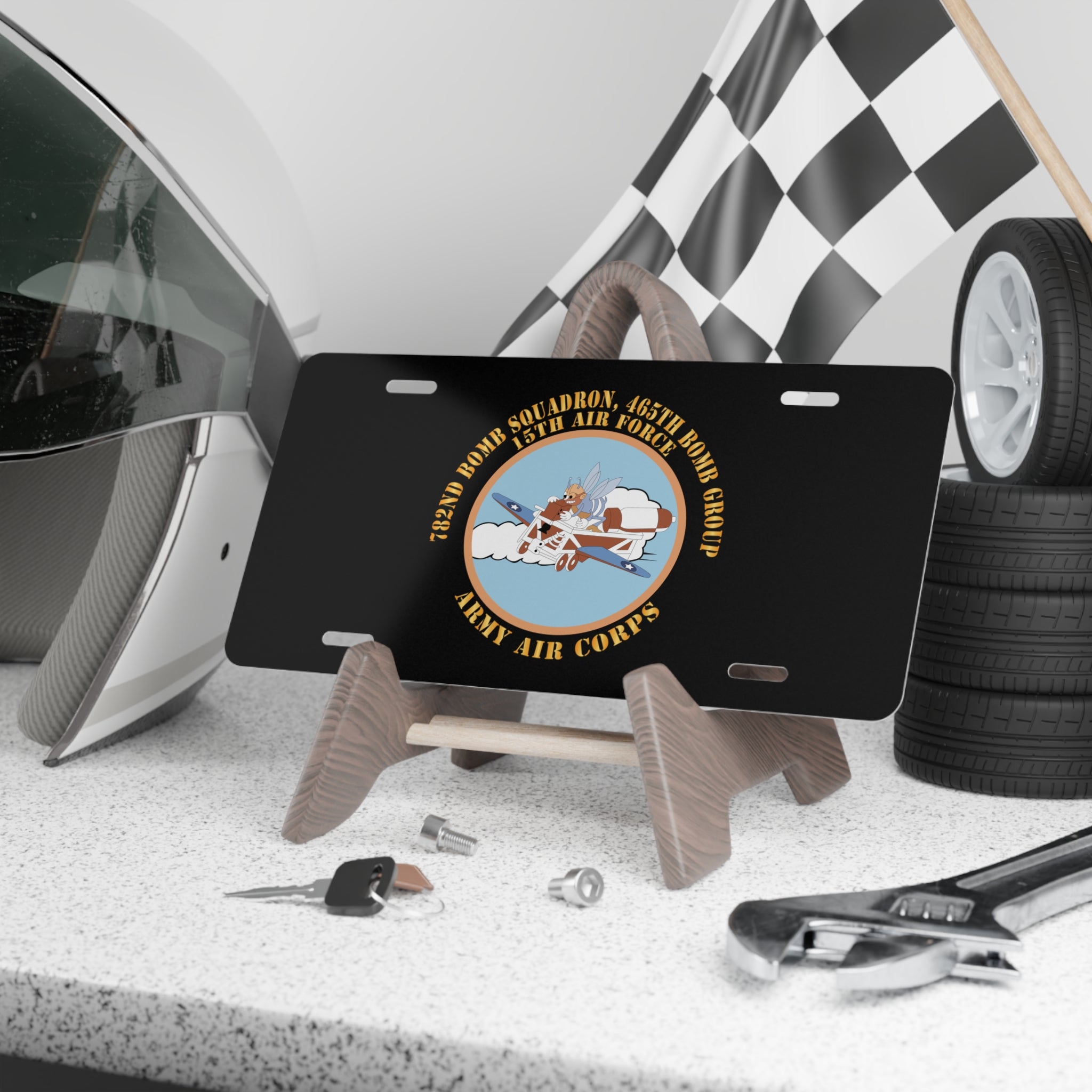 License Plate - AAC - 782nd Bomb Squadron, 465th Bomb Group - 15th AF X 300