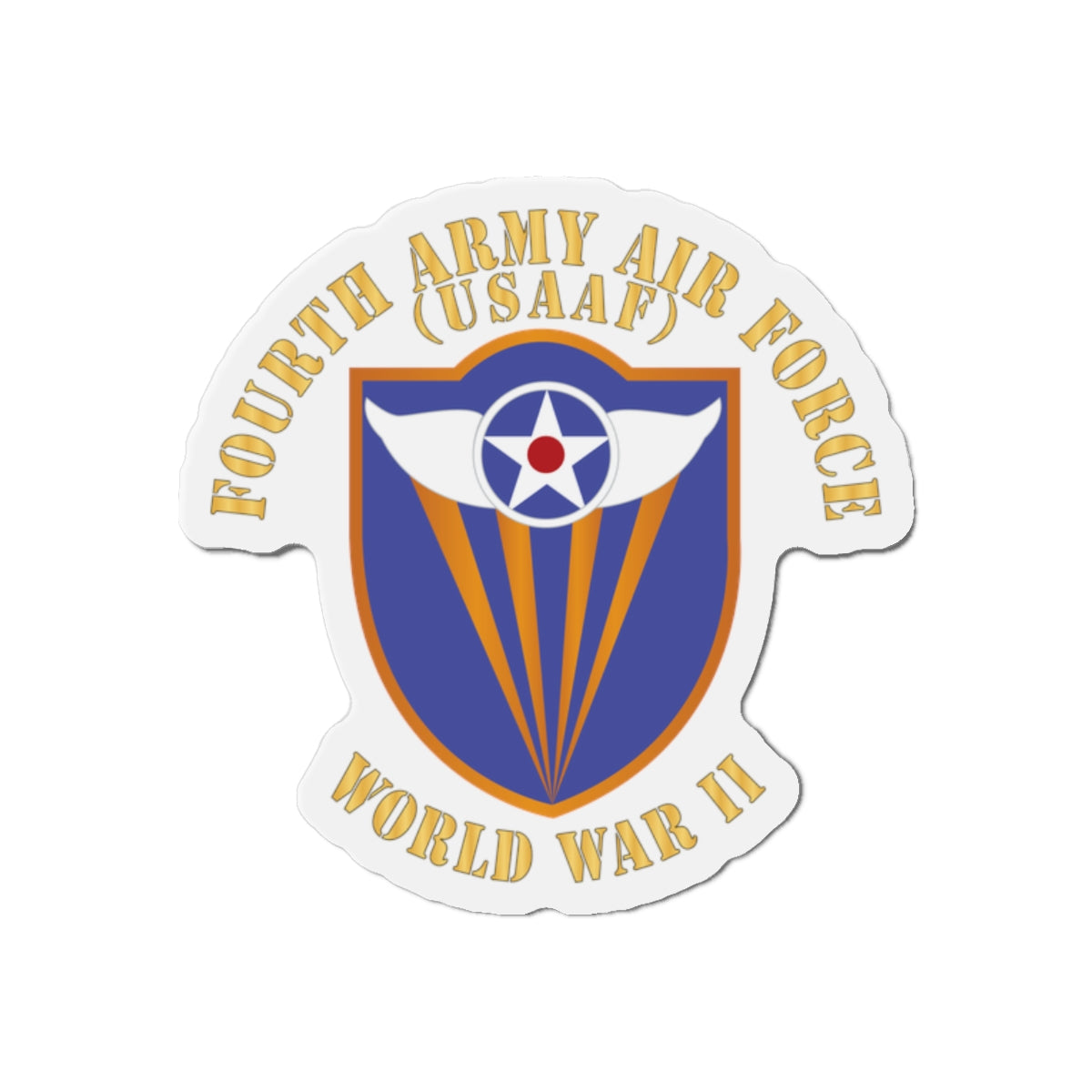 Die-Cut Magnets - AAC - SSI - 4th Air Force - WWII - USAAF x 300