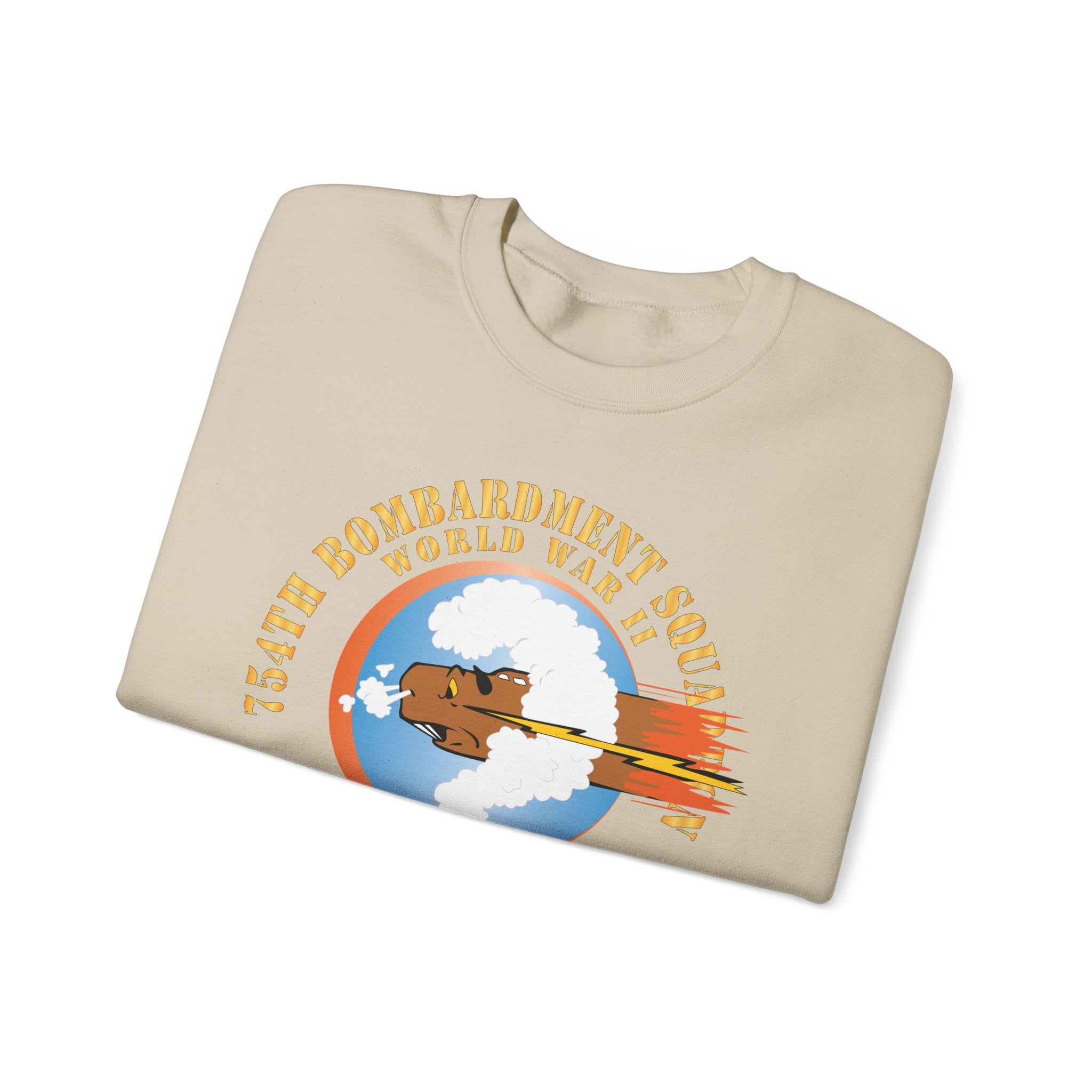 Crewneck Sweatshirt - AAC - 754th Bombardment Squadron - 458th Bomb Group - WWII w EUR SVC X 300