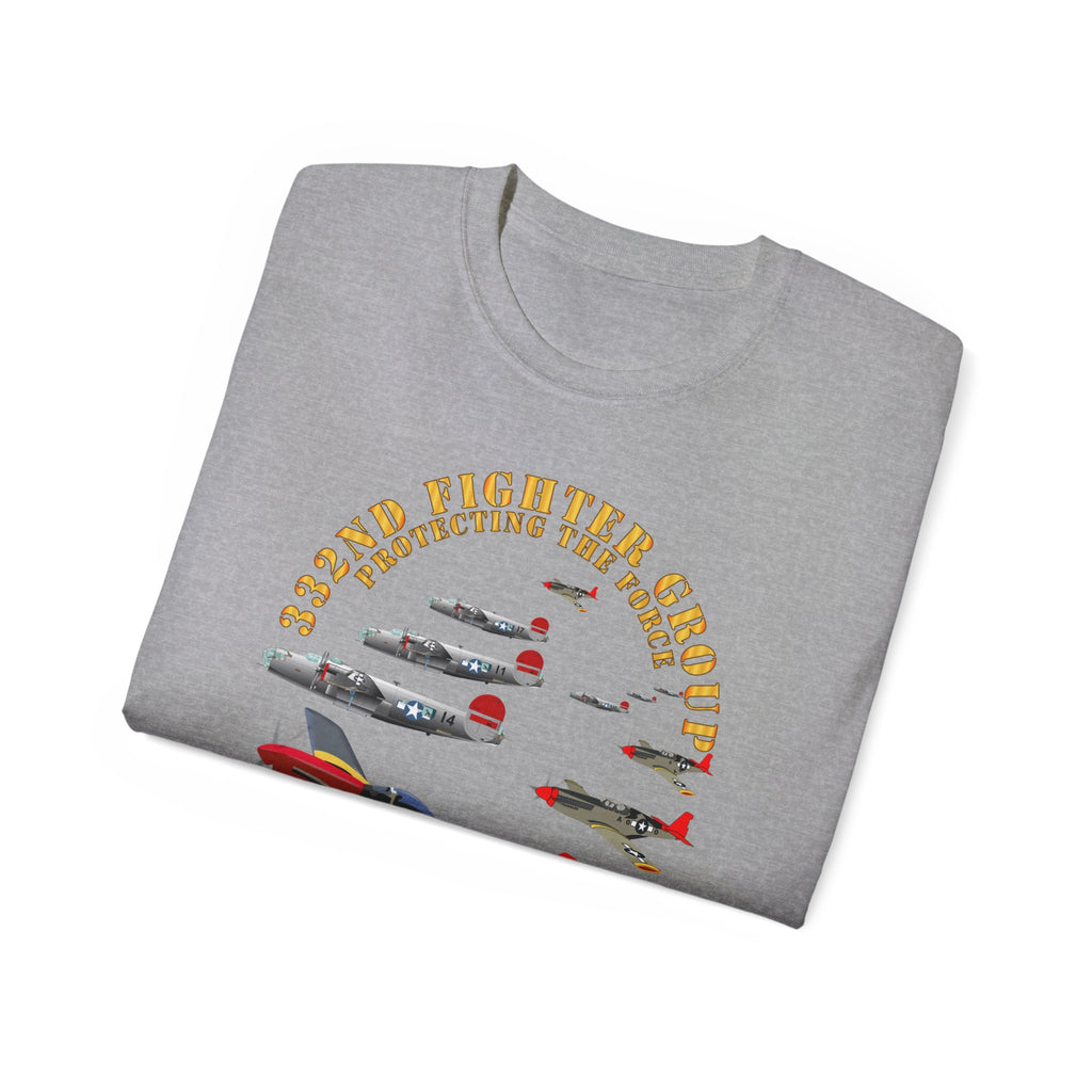 Unisex Ultra Cotton Tee - Army - AAC - 332nd Fighter Group - Red Tails - Protect Force