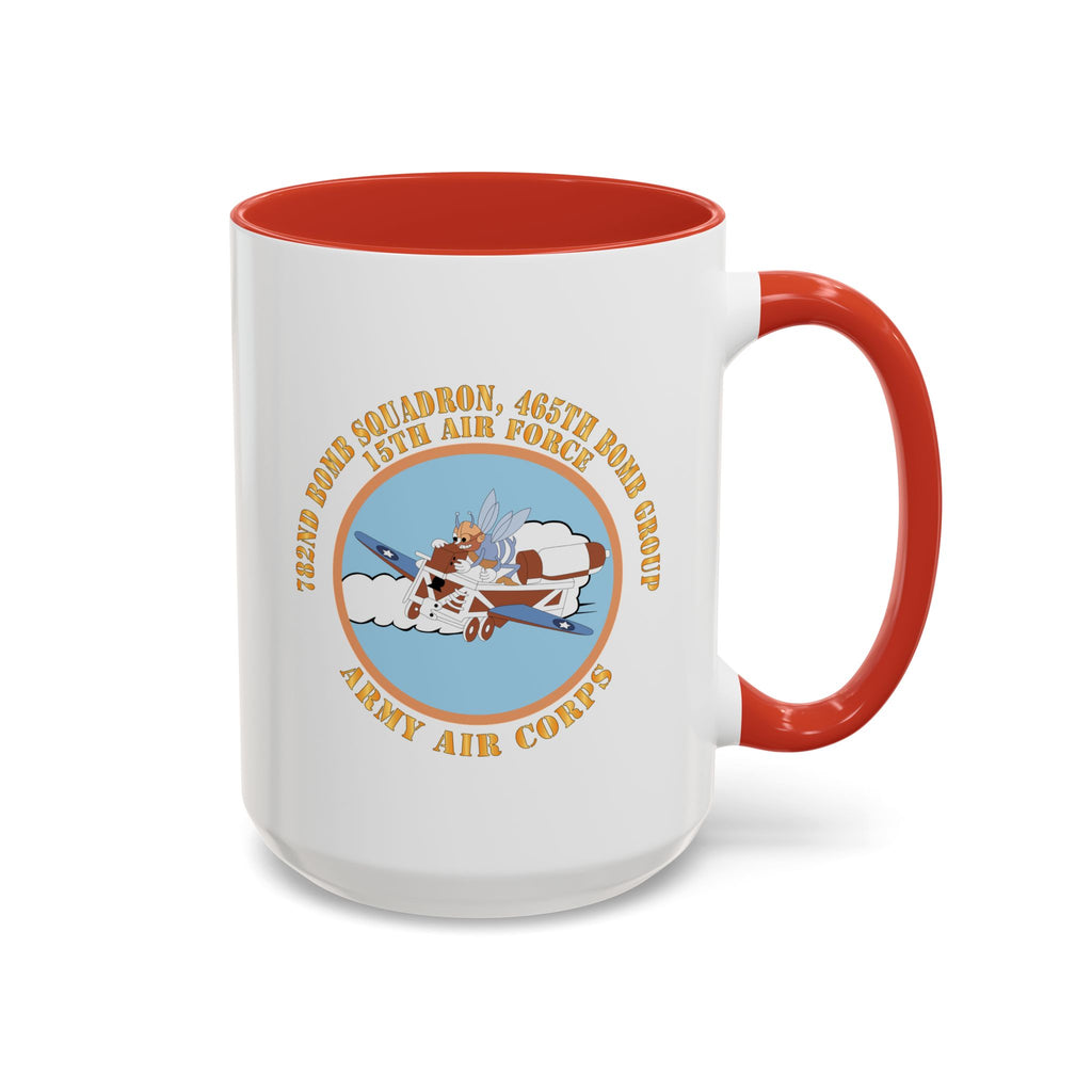 Accent Coffee Mug - AAC - 782nd Bomb Squadron, 465th Bomb Group - 15th AF X 300