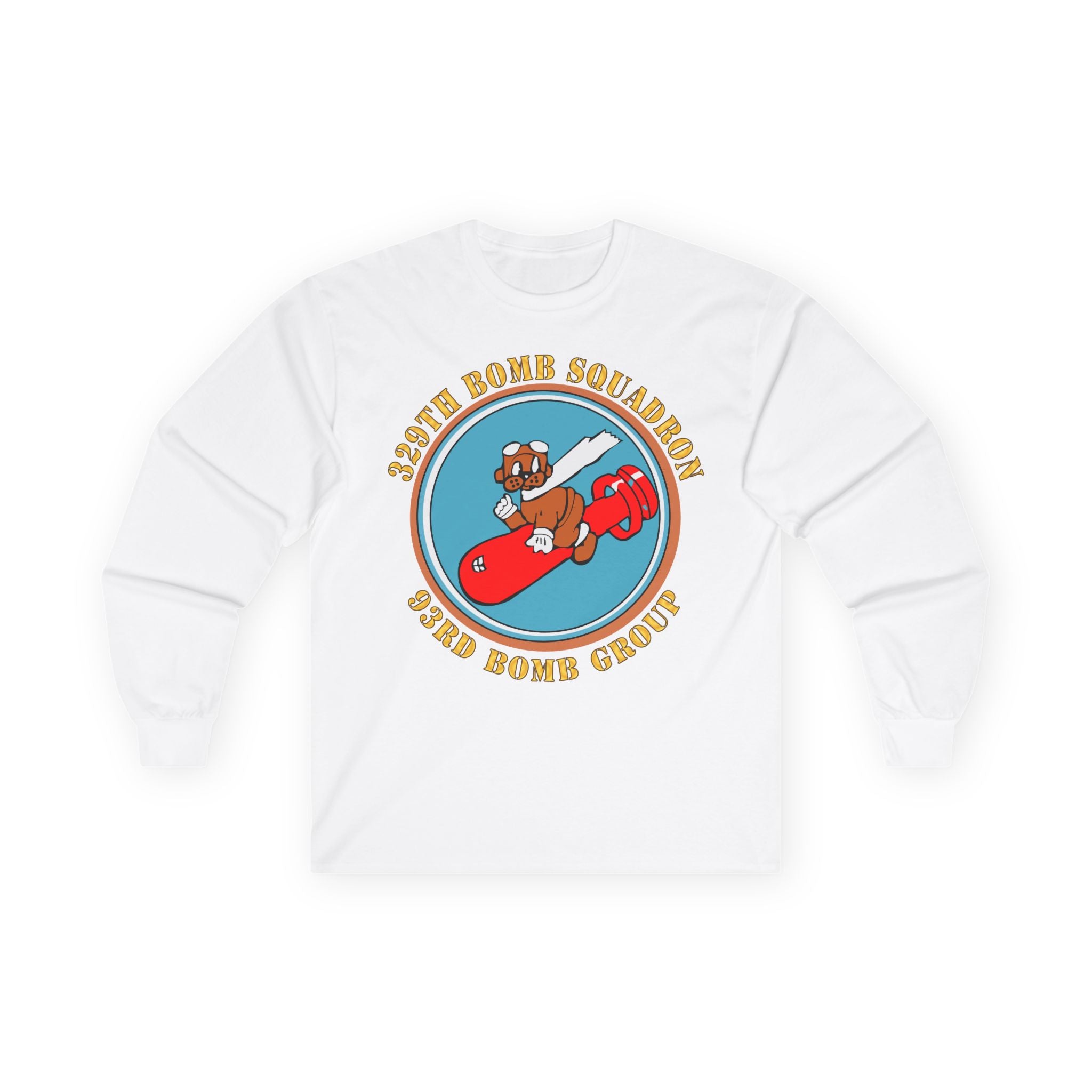 Unisex Long Sleeve Tee - AAC - 329th Bomb Squadron,93rd Bomb Group - WWII - USAAF