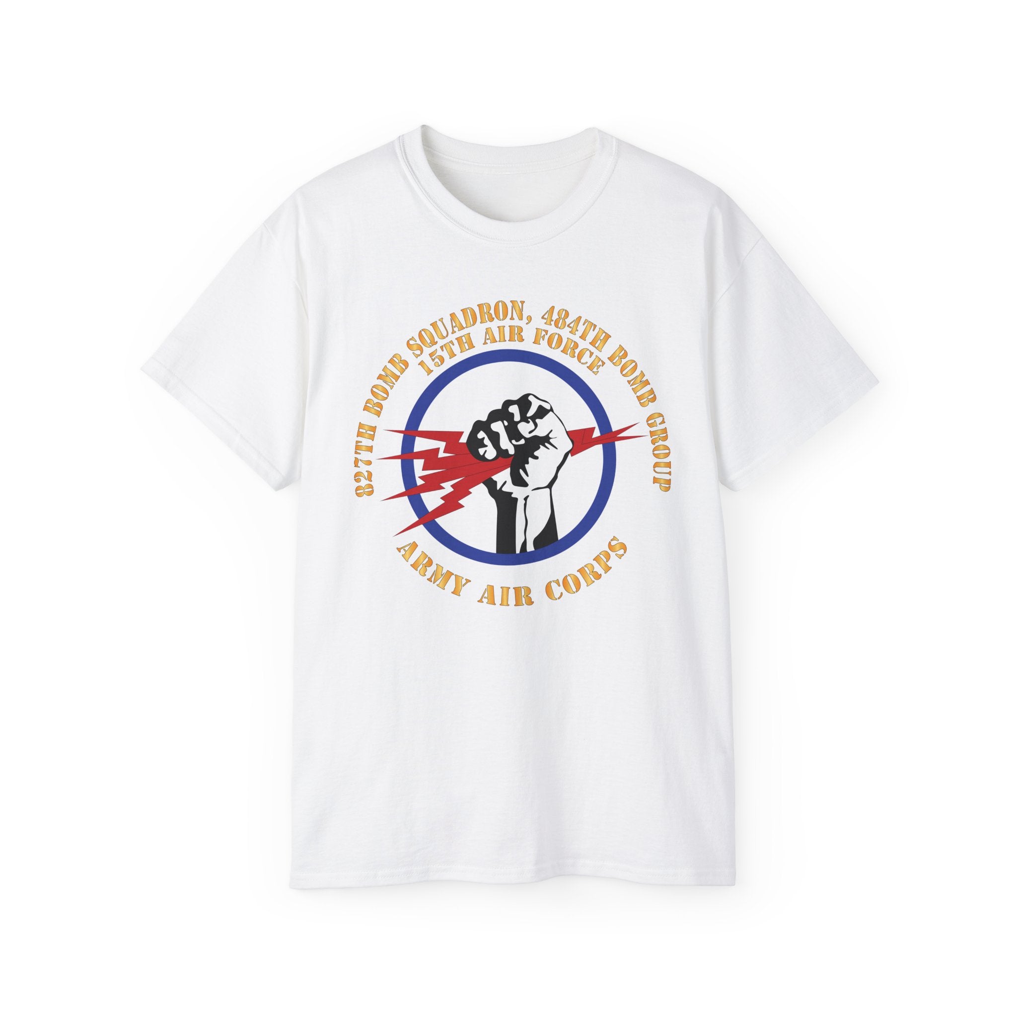 Unisex Ultra Cotton Tee - AAC - 827th Bomb Squadron, 484th Bomb Group - 15th AAF X 300