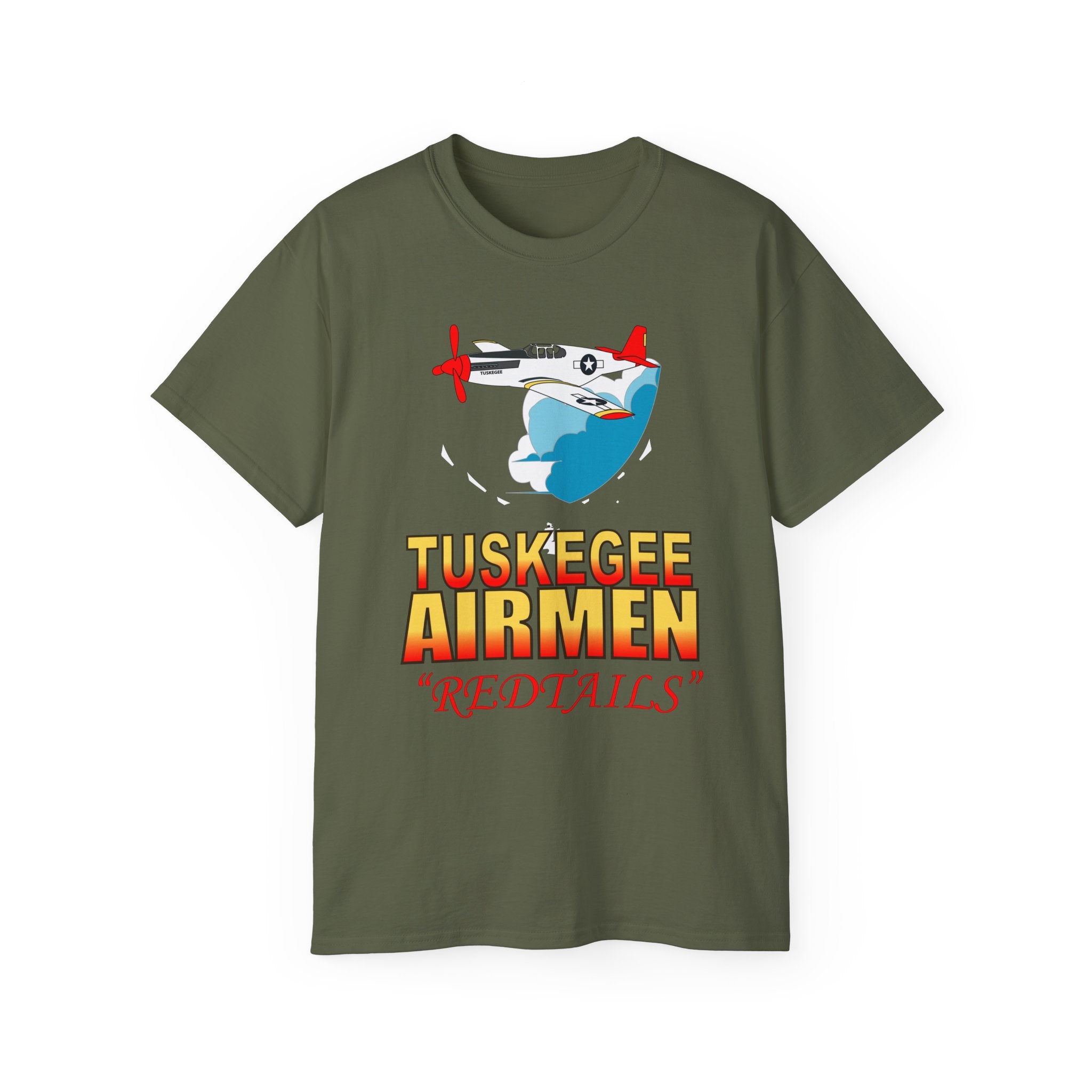 Unisex Ultra Cotton Tee - Army Air Corp - Tuskegee Airmen - Redtails - AC - X 300