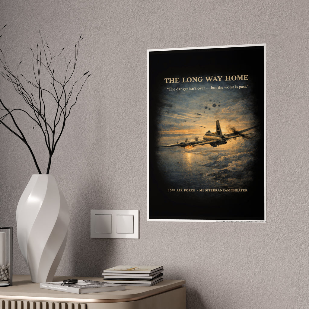 775th Bomb Squadron Vintage Air Force Tribute Poster Print - Gloss Poster - The Long Way Home