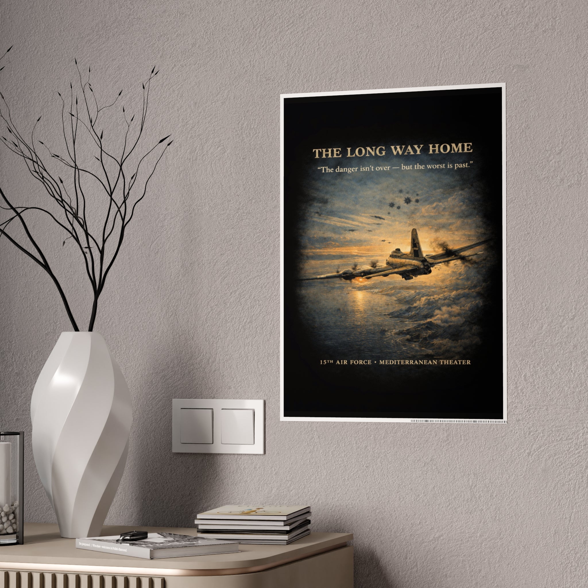 775th Bomb Squadron Vintage Air Force Tribute Poster Print - Gloss Poster - The Long Way Home