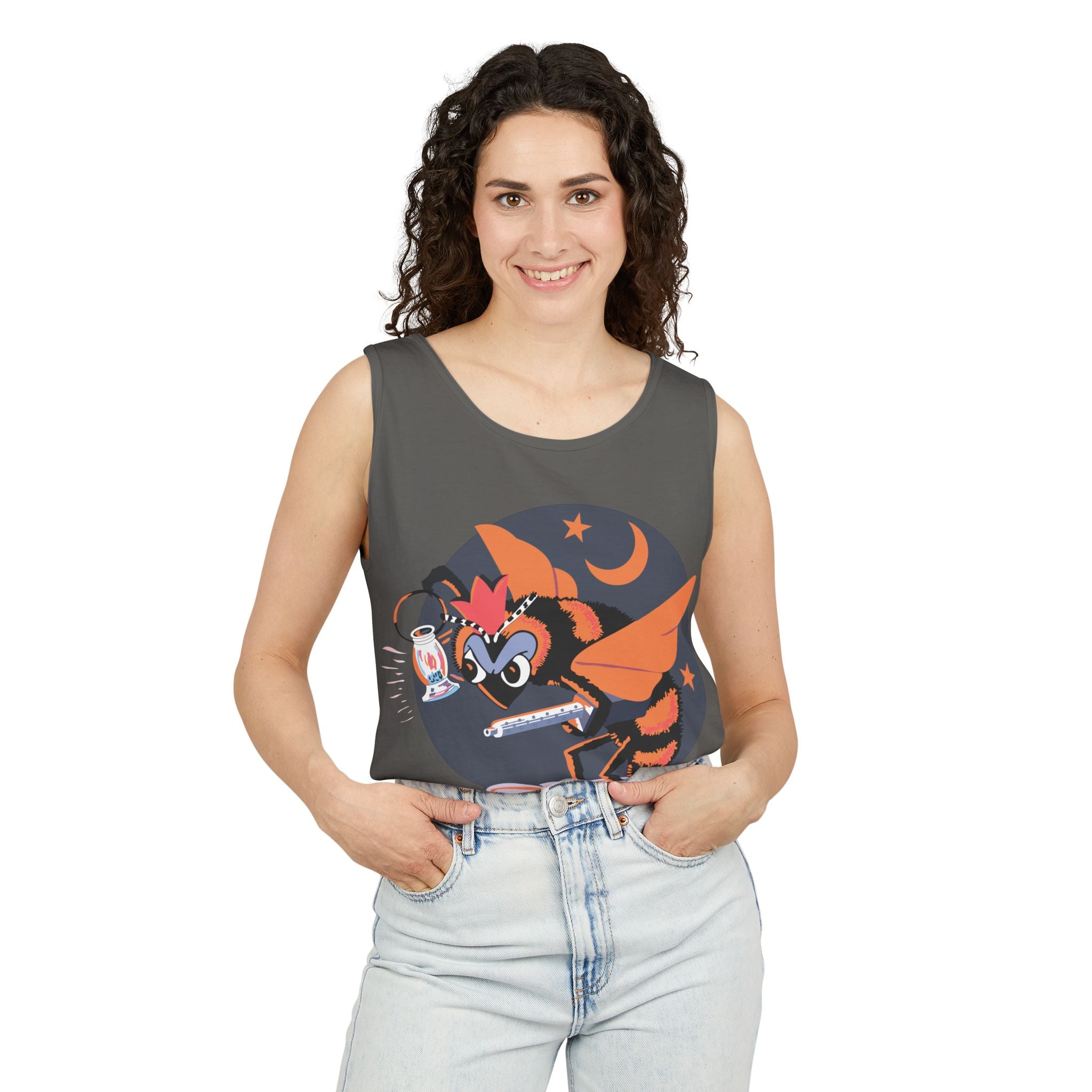 Unisex Garment-Dyed Tank Top - AAC - 418th Night Fighter Squadron wo txt X 300