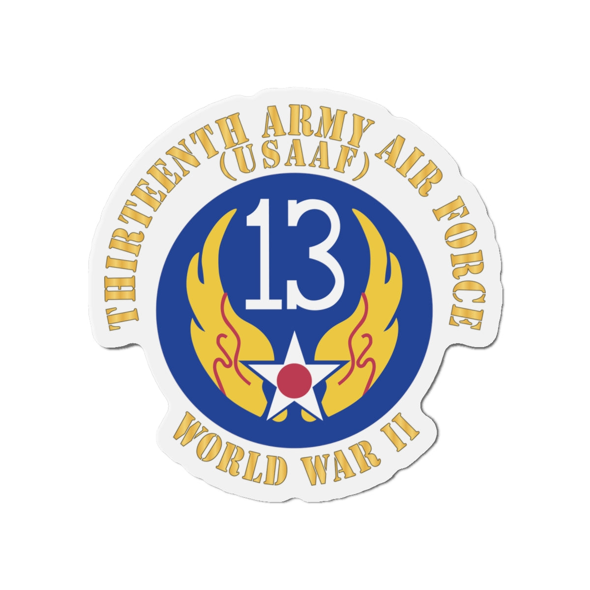 Die-Cut Magnets - AAC - SSI - 13th Air Force - WWII - USAAF x 300