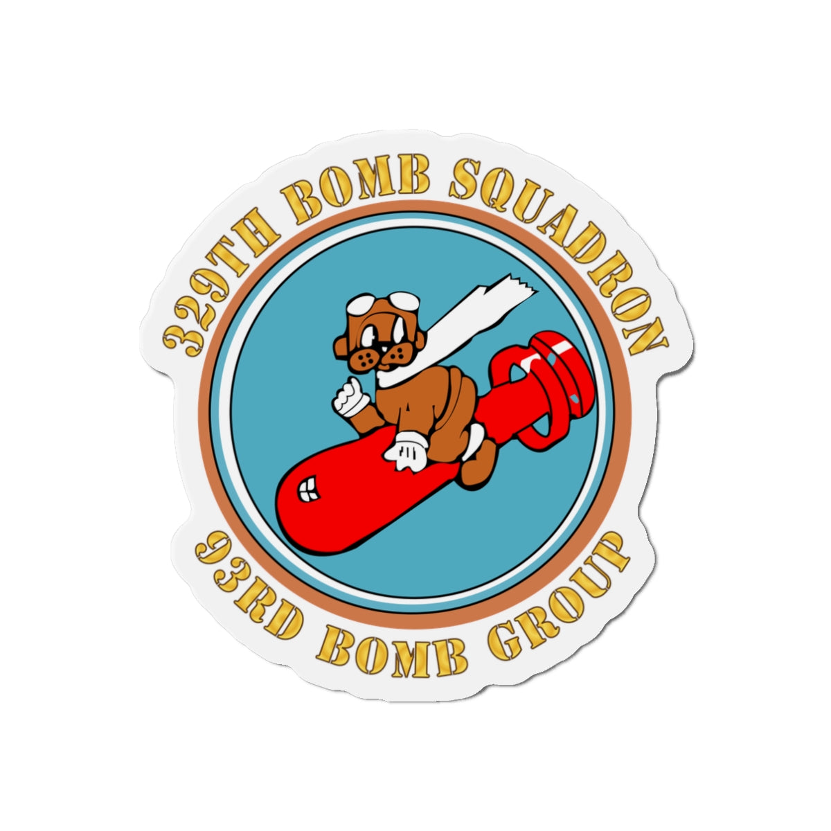 Die-Cut Magnets - AAC - 329th Bomb Squadron,93rd Bomb Group - WWII - USAAF