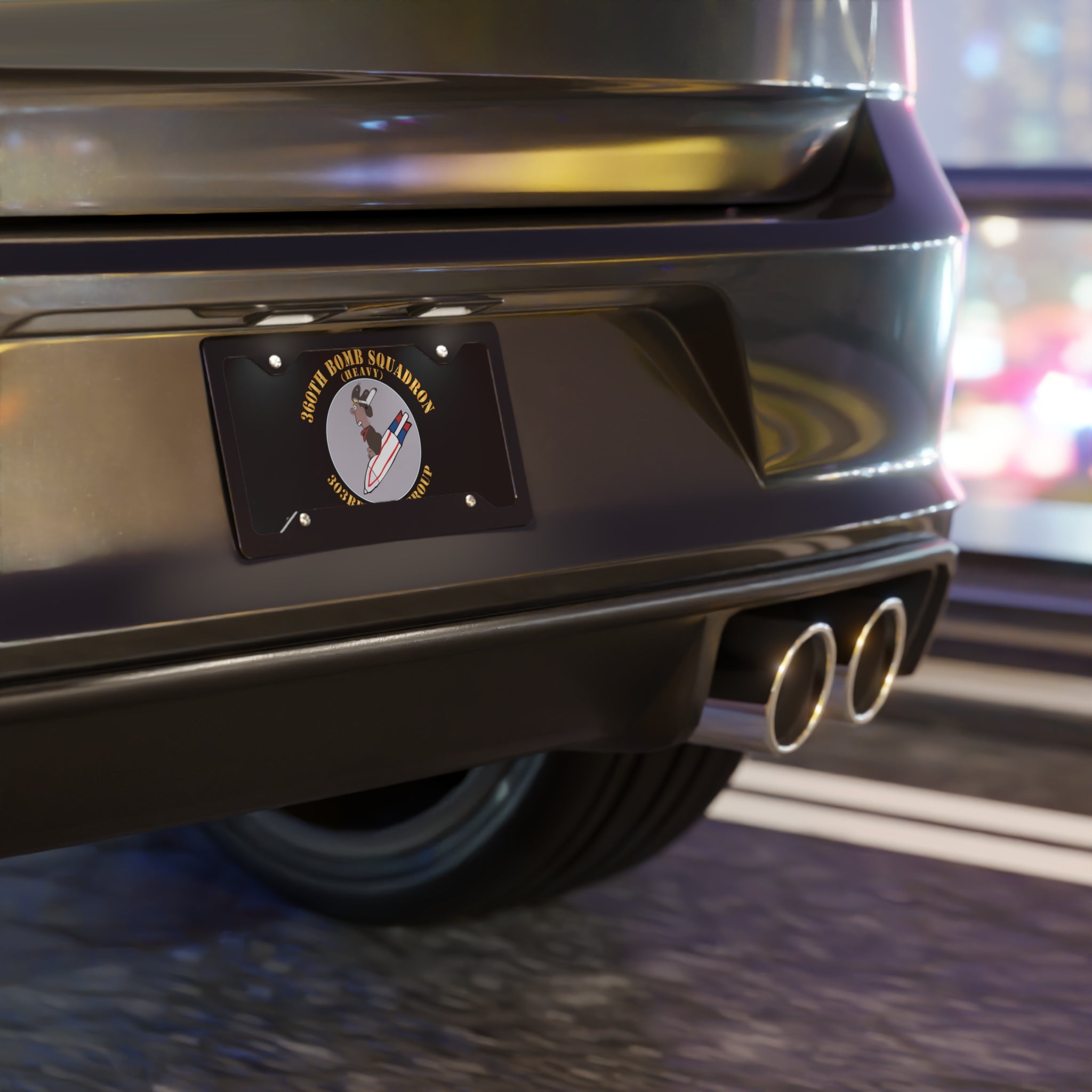 License Plate - AAC - 360th Bomb Squadron - 303rd BG - WWII X 300