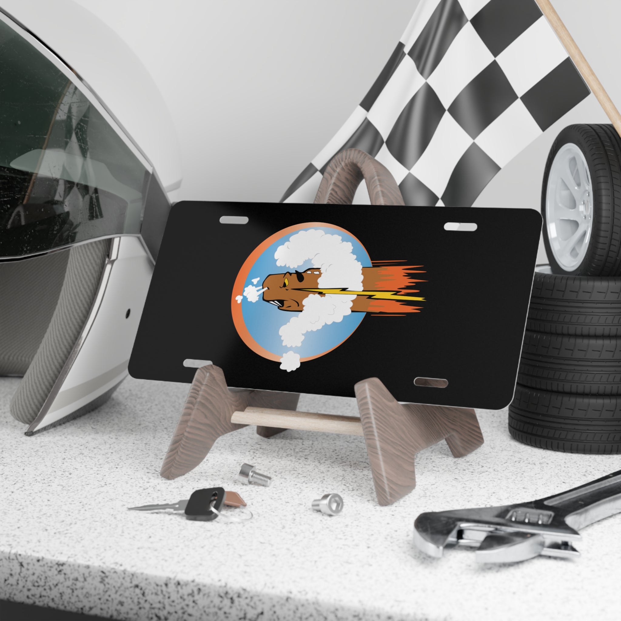 License Plate - AAC - 754th Bombardment Squadron, 458th Bomb Group, England X 300