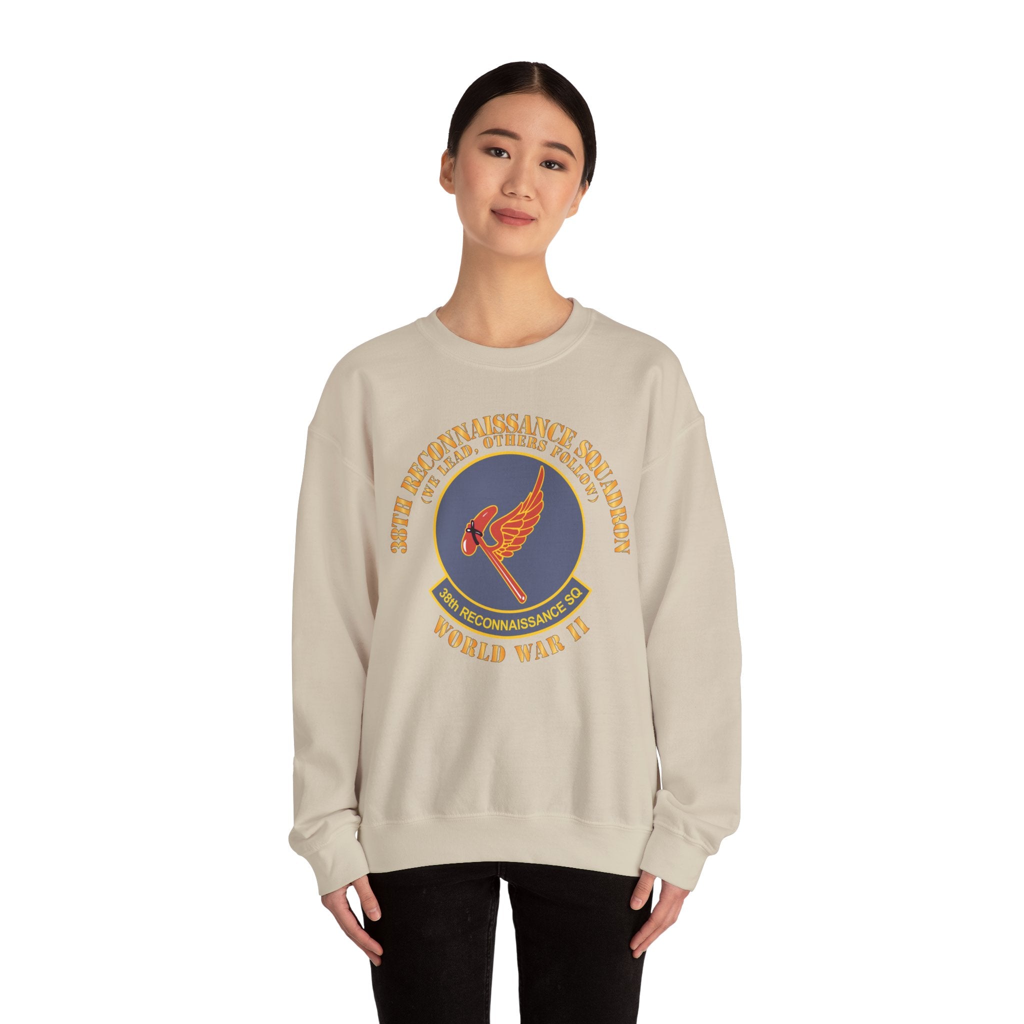 Crewneck Sweatshirt - AAC - 38th Reconnaissance Squadron - WWII X 300