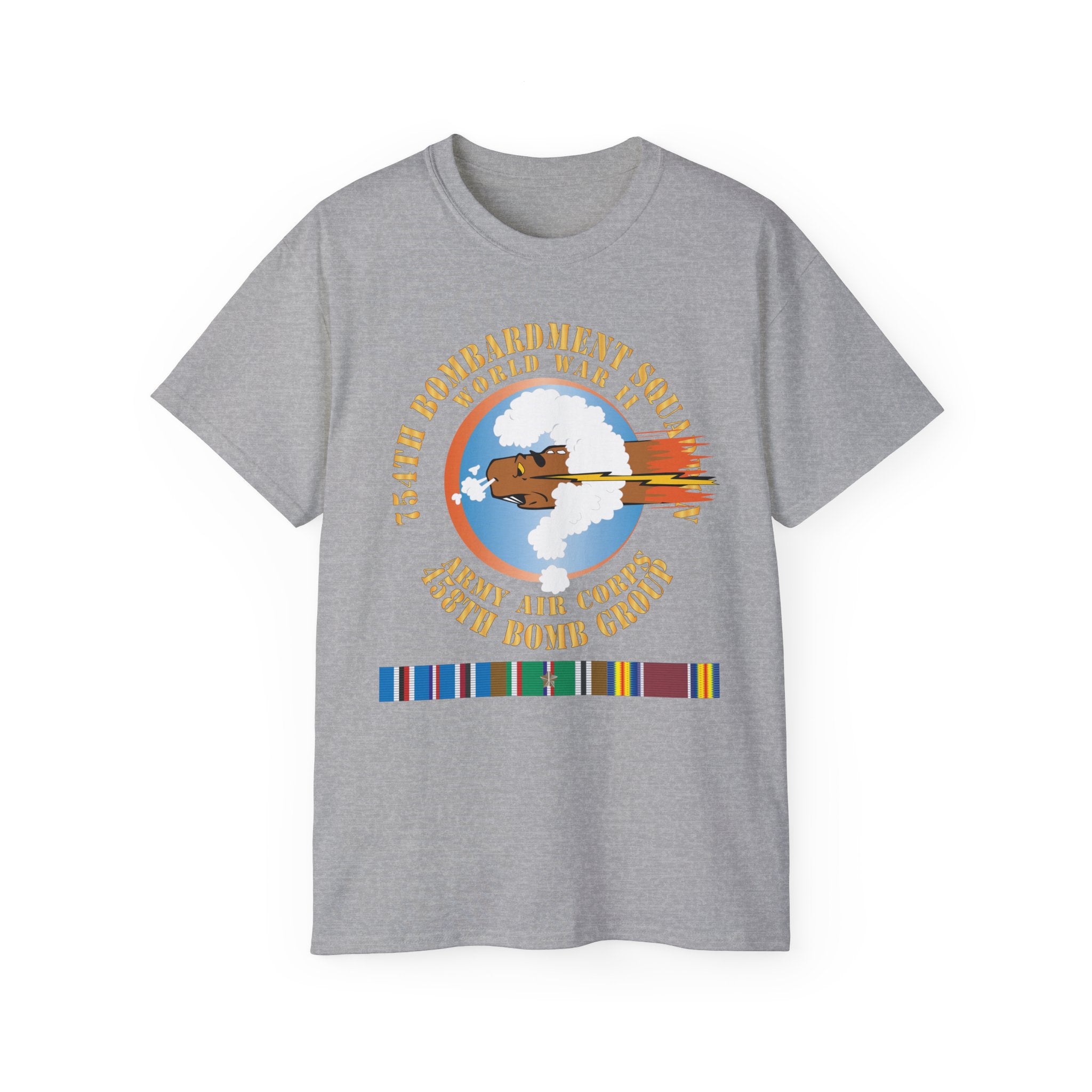 Unisex Ultra Cotton Tee - AAC - 754th Bombardment Squadron - 458th Bomb Group - WWII w EUR SVC X 300