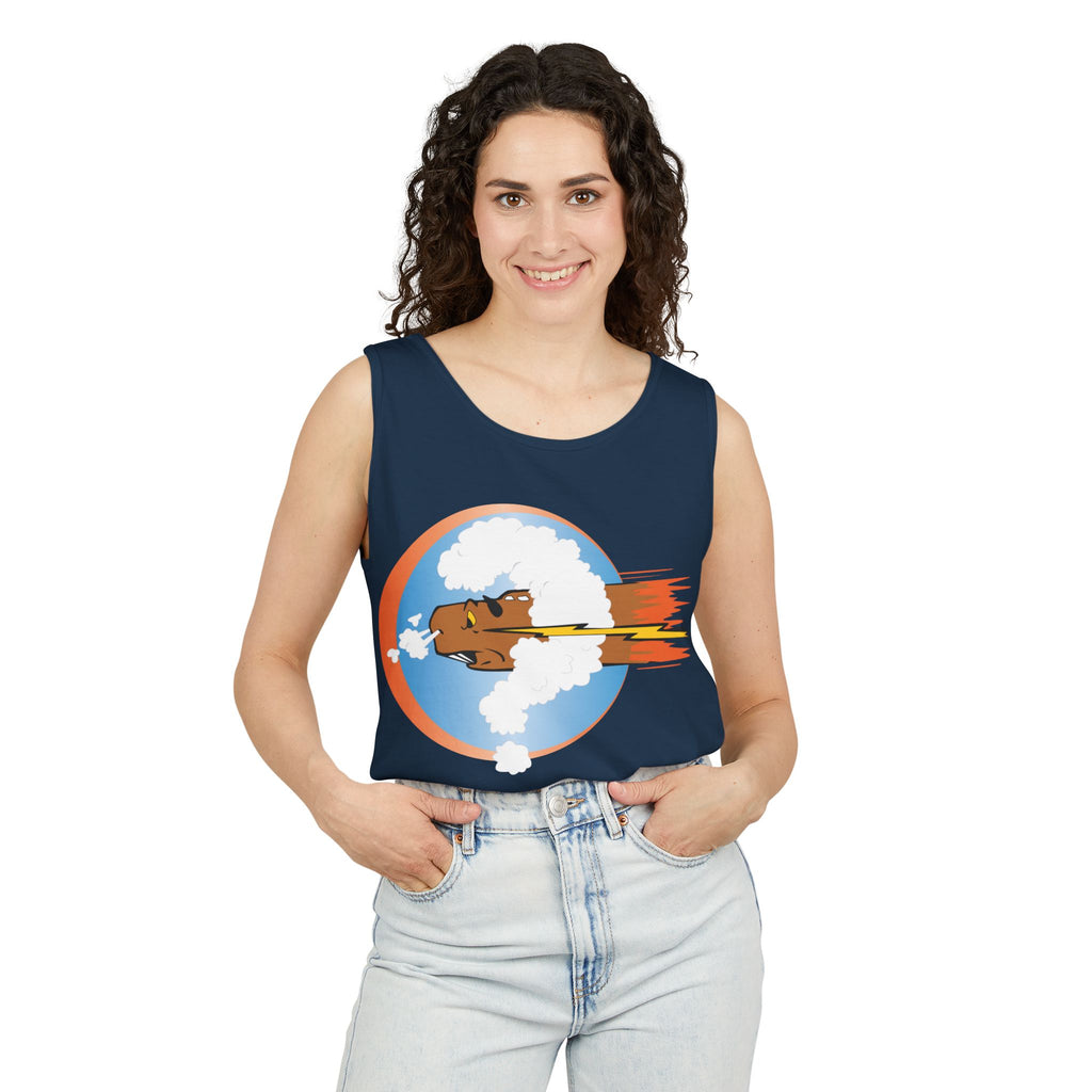 Unisex Garment-Dyed Tank Top - AAC - 754th Bombardment Squadron, 458th Bomb Group, England X 300