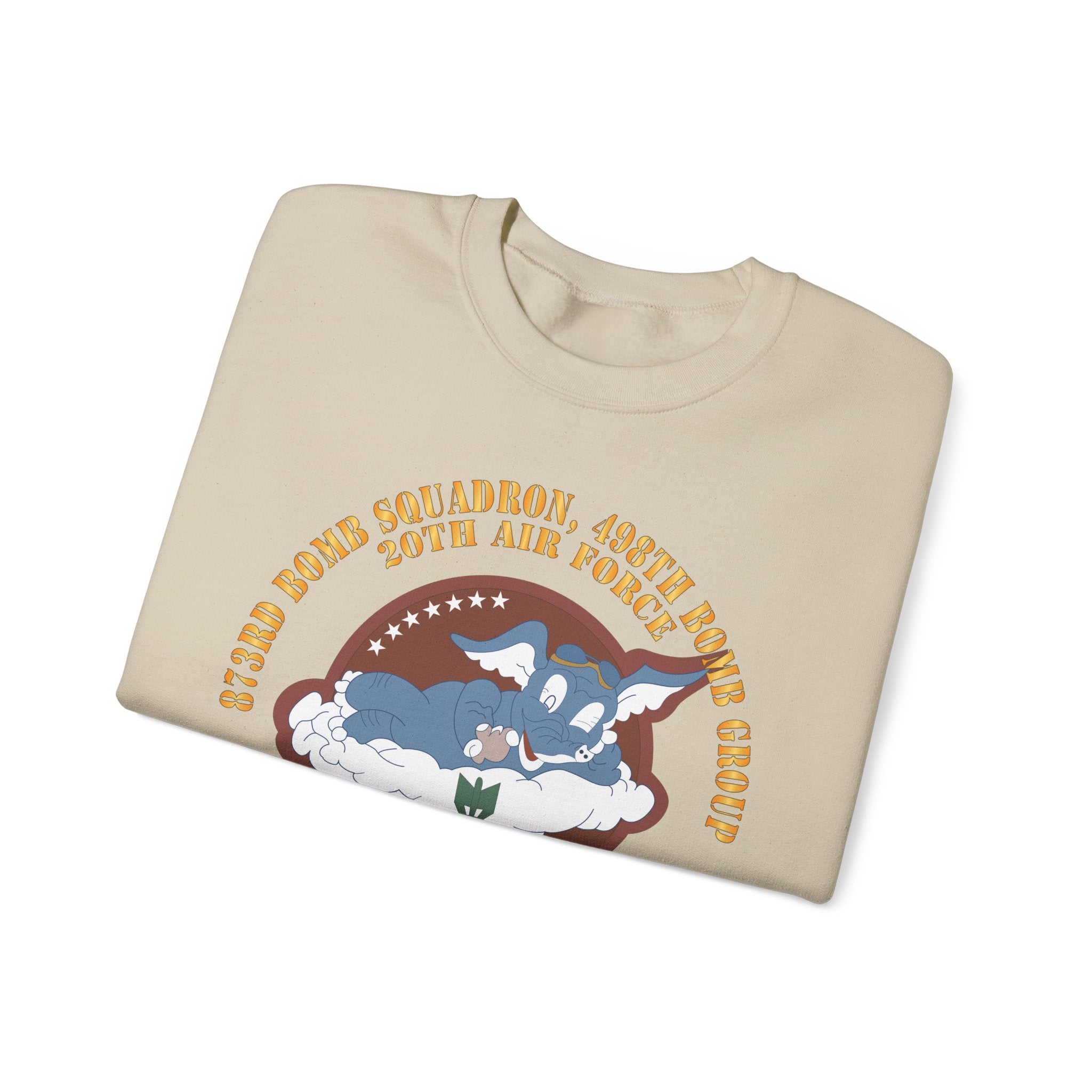 Crewneck Sweatshirt - AAC - 873rd Bomb Squadron, 498th Bomb Group - 20th AAF X 300