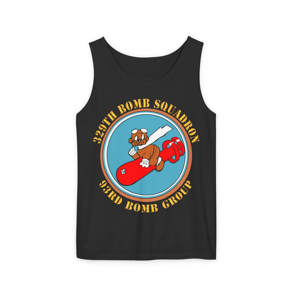 Unisex Garment-Dyed Tank Top - AAC - 329th Bomb Squadron,93rd Bomb Group - WWII - USAAF