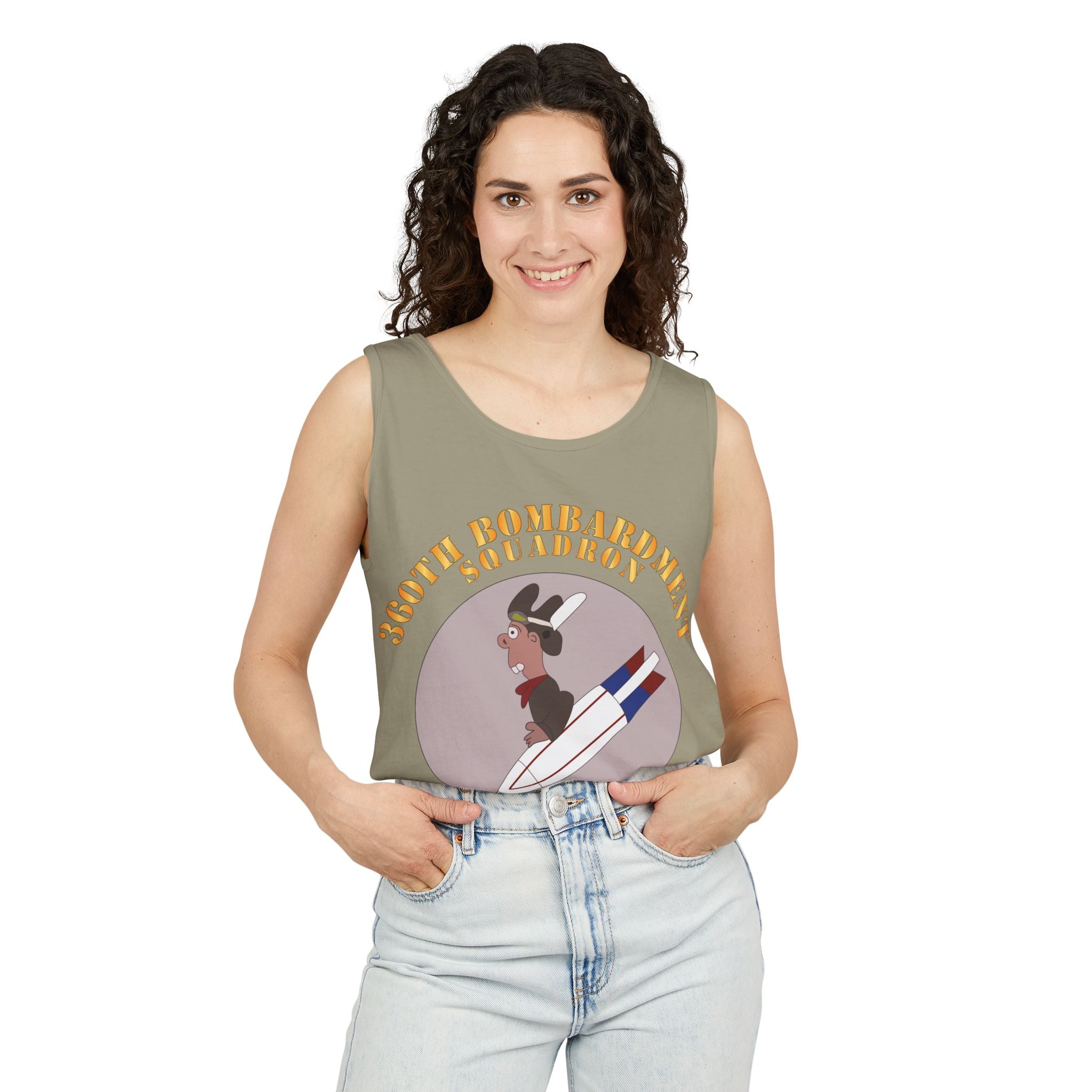 Unisex Garment-Dyed Tank Top - AAC - 360th Bombardment Squadron X 300