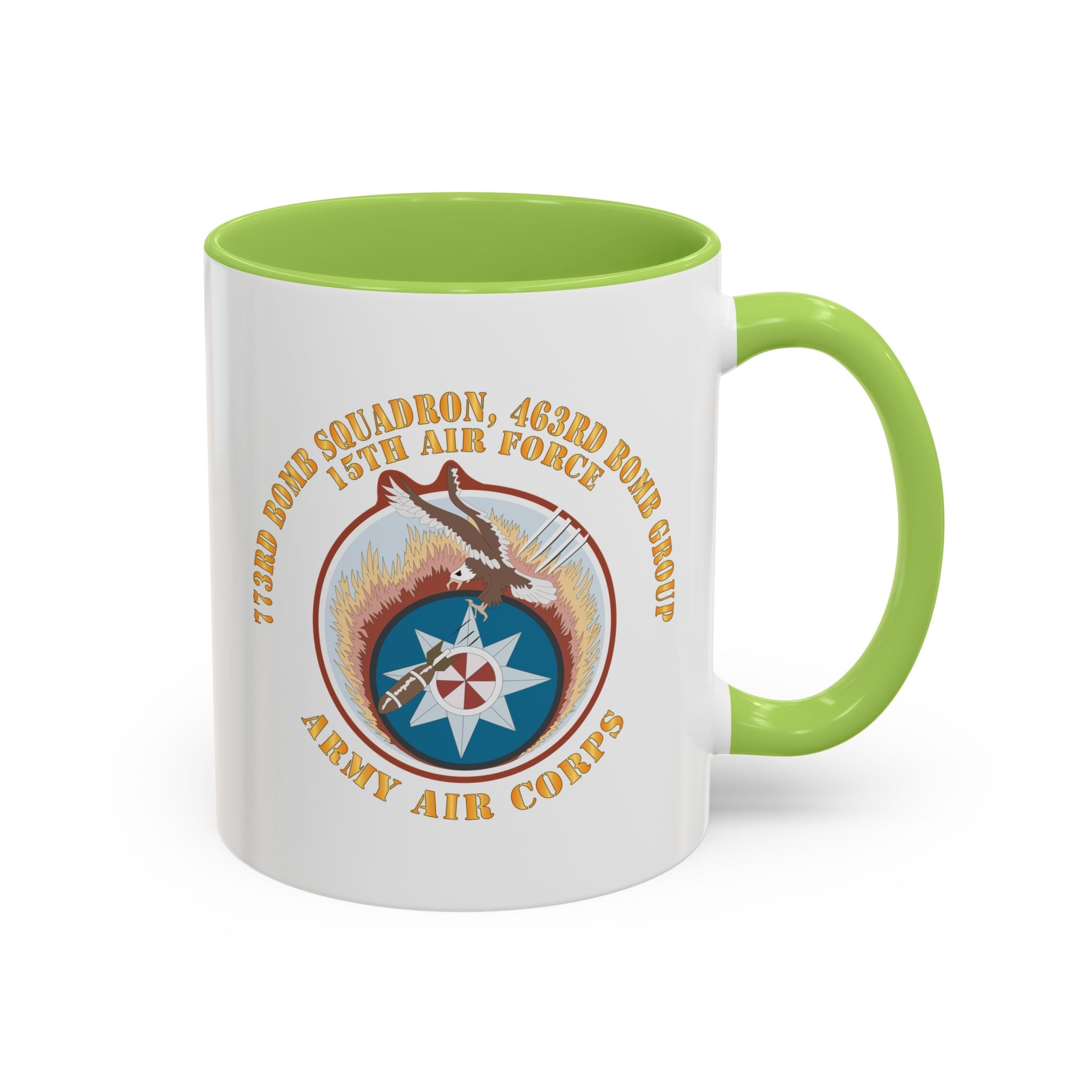 Accent Coffee Mug - AAC - 773rd Bomb Squadron, 463rd Bomb Group - 15th AF X 300