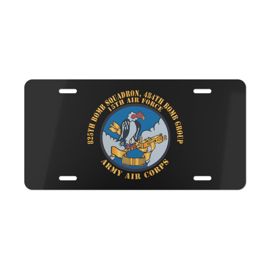 License Plate - AAC - 825th Bomb Squadron, 484th Bomb Group - 15th AAF X 300